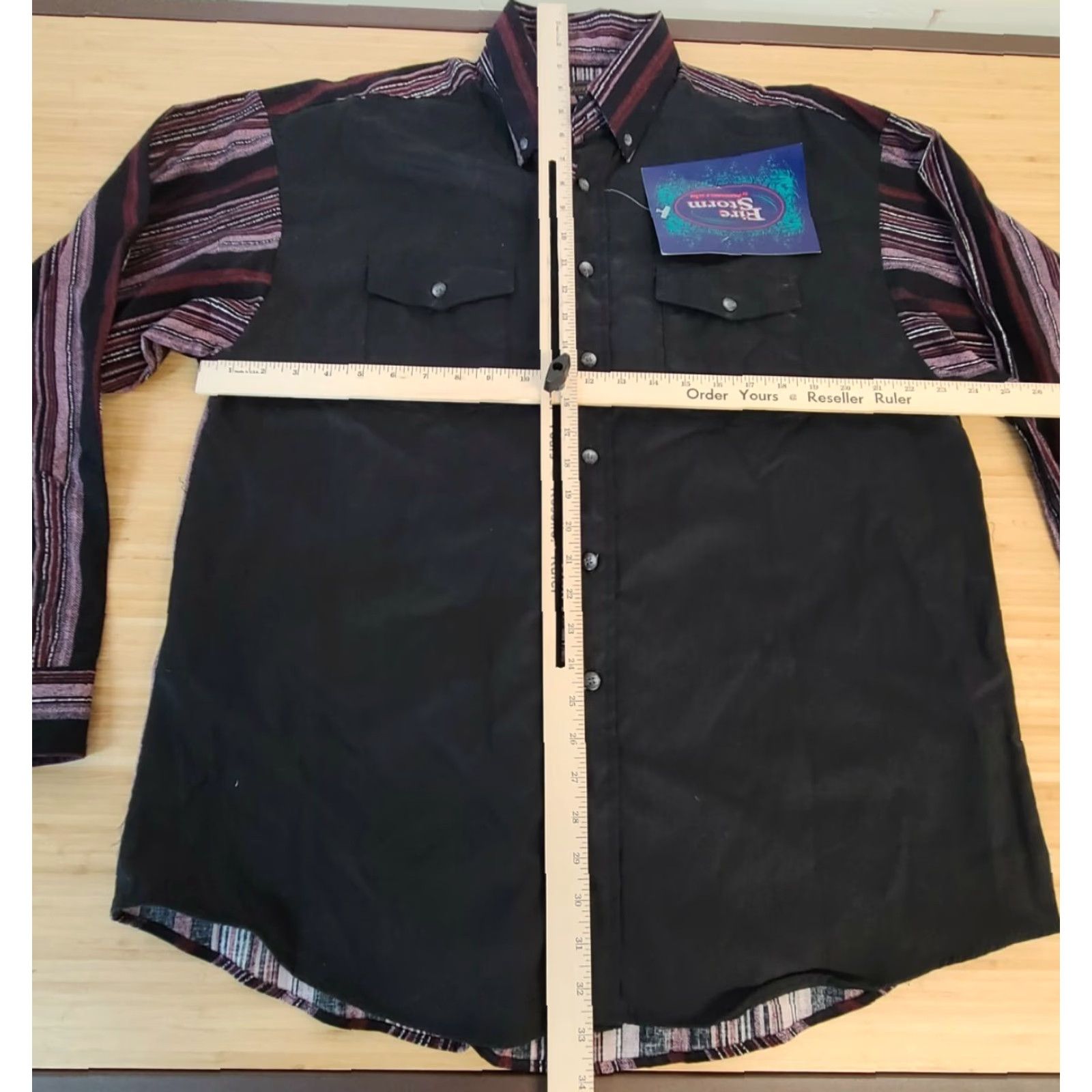 Vintage VINTAGE Panhandle Slim Mens Shirt 17 35/36 Purple Western Button-Up Long Sleeve Snapped Cowboy Satin Deadstock Mens Size US XL / EU 56 / 4 - 5 Thumbnail