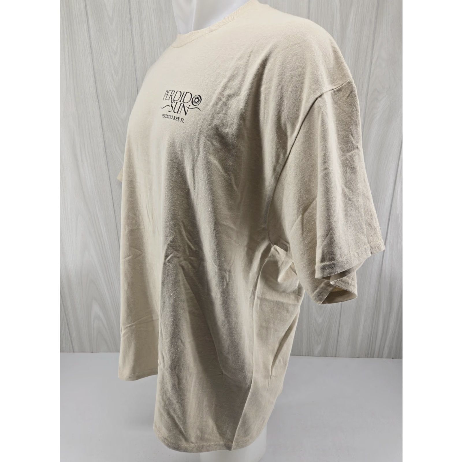 Gildan Gildan T-Shirt Men Graphic Tee Tan 2XL Perdido Sun Perdido Key Florida FL Vintage No Size US XXL / EU 58 / 5 - 4 Thumbnail