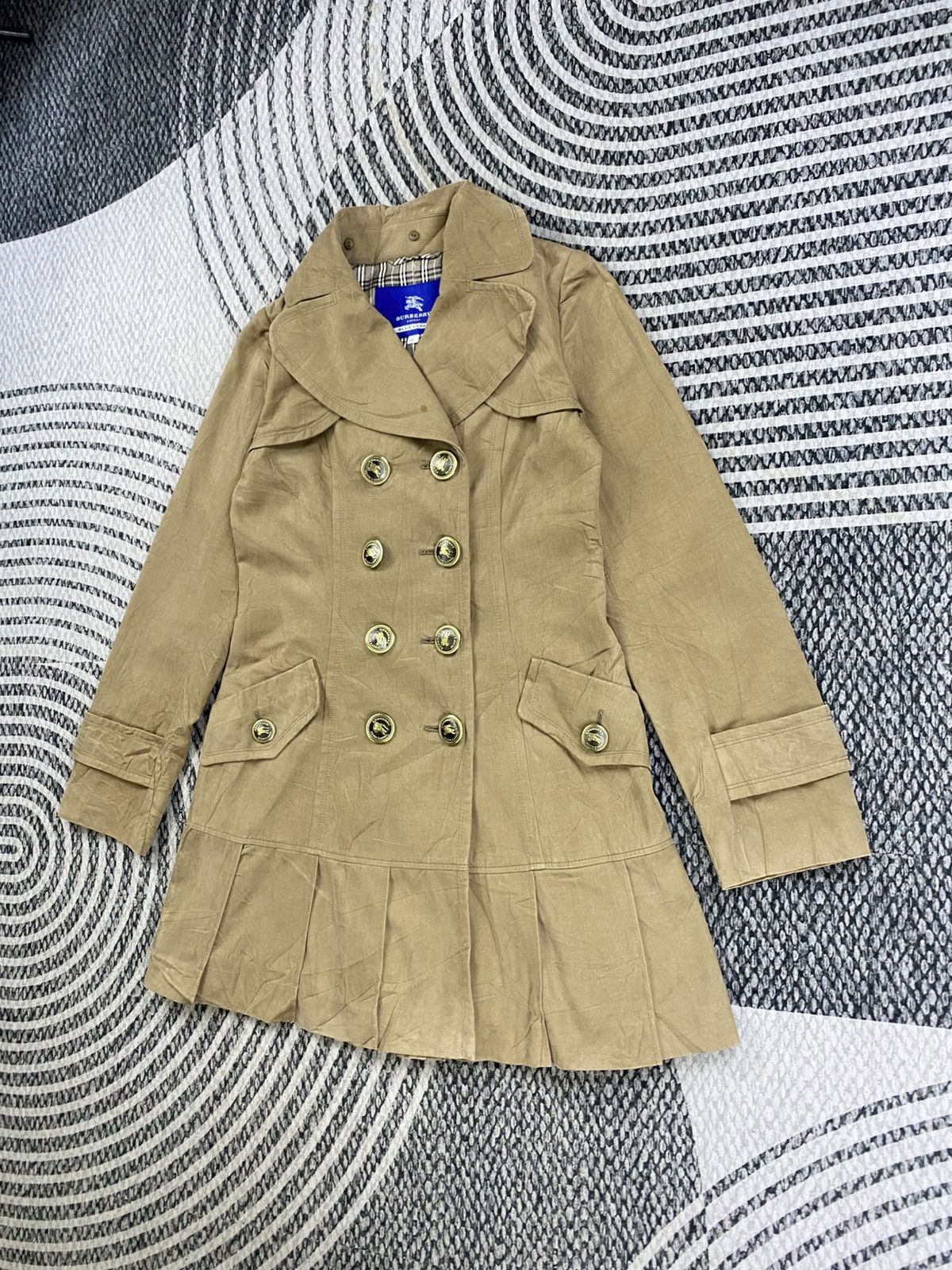 Burberry Vintage Burberry Blue Label Double Collar Trench Coat Jacket Size M / US 6-8 / IT 42-44 - 5 Thumbnail