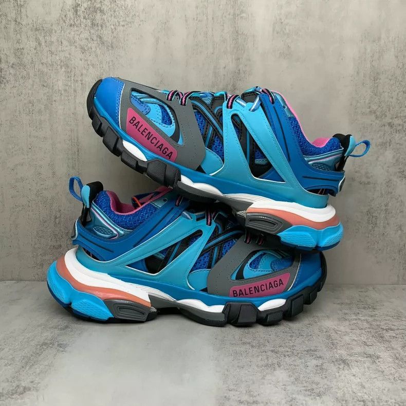 Balenciaga Balenciaga Track Sneakers in Blue and Pink-2505 Size US 5 / EU 37 - 2 Thumbnail