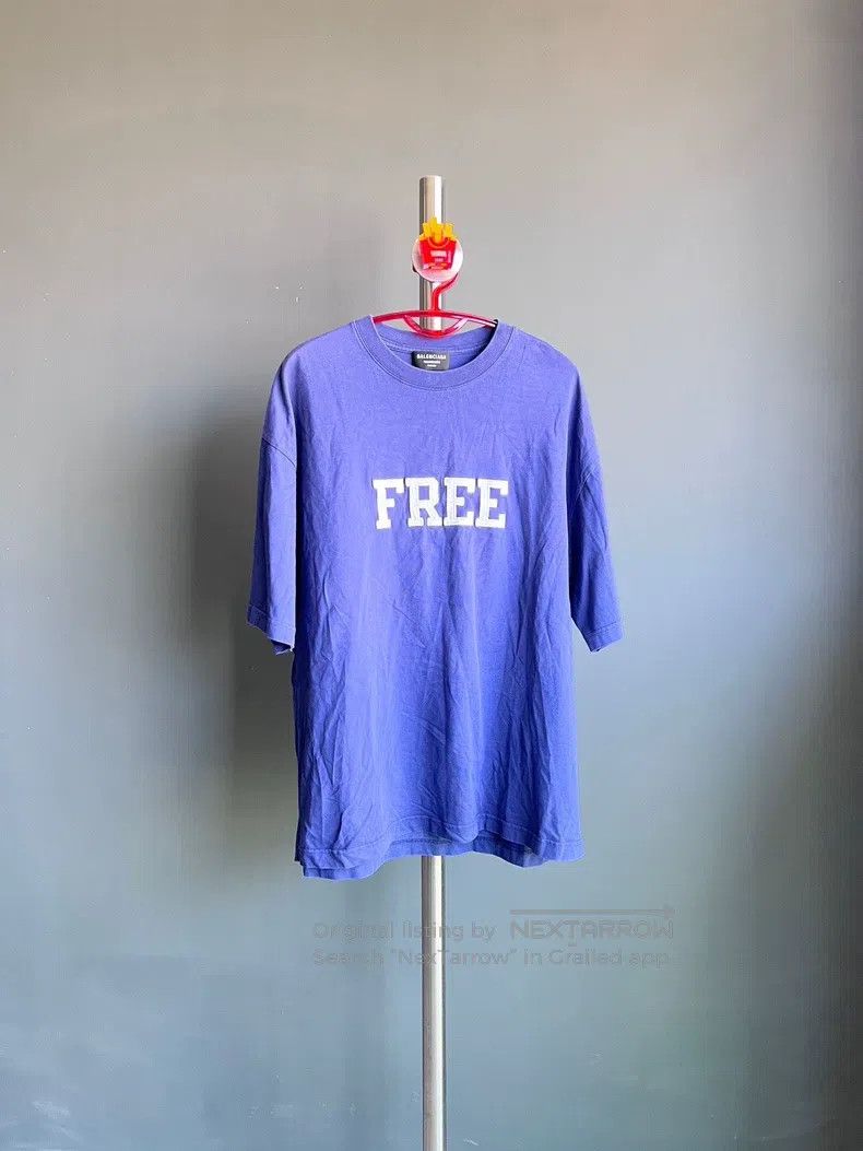 Balenciaga Balenciaga Embroidered 3D Logo Coke Blue Short Sleeve Size US M / EU 48-50 / 2 - 1 Thumbnail