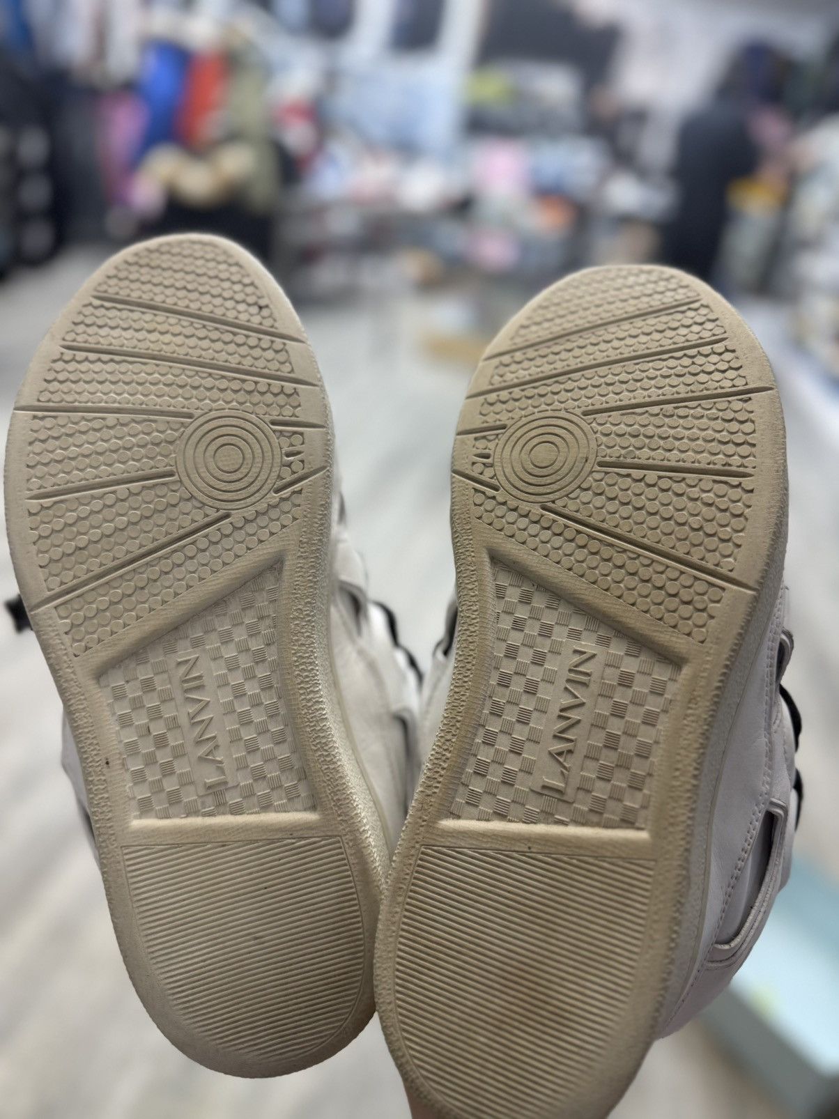 Lanvin Lanvin Curb Sneakers - White Leather Size US 13 / EU 46 - 6 Thumbnail