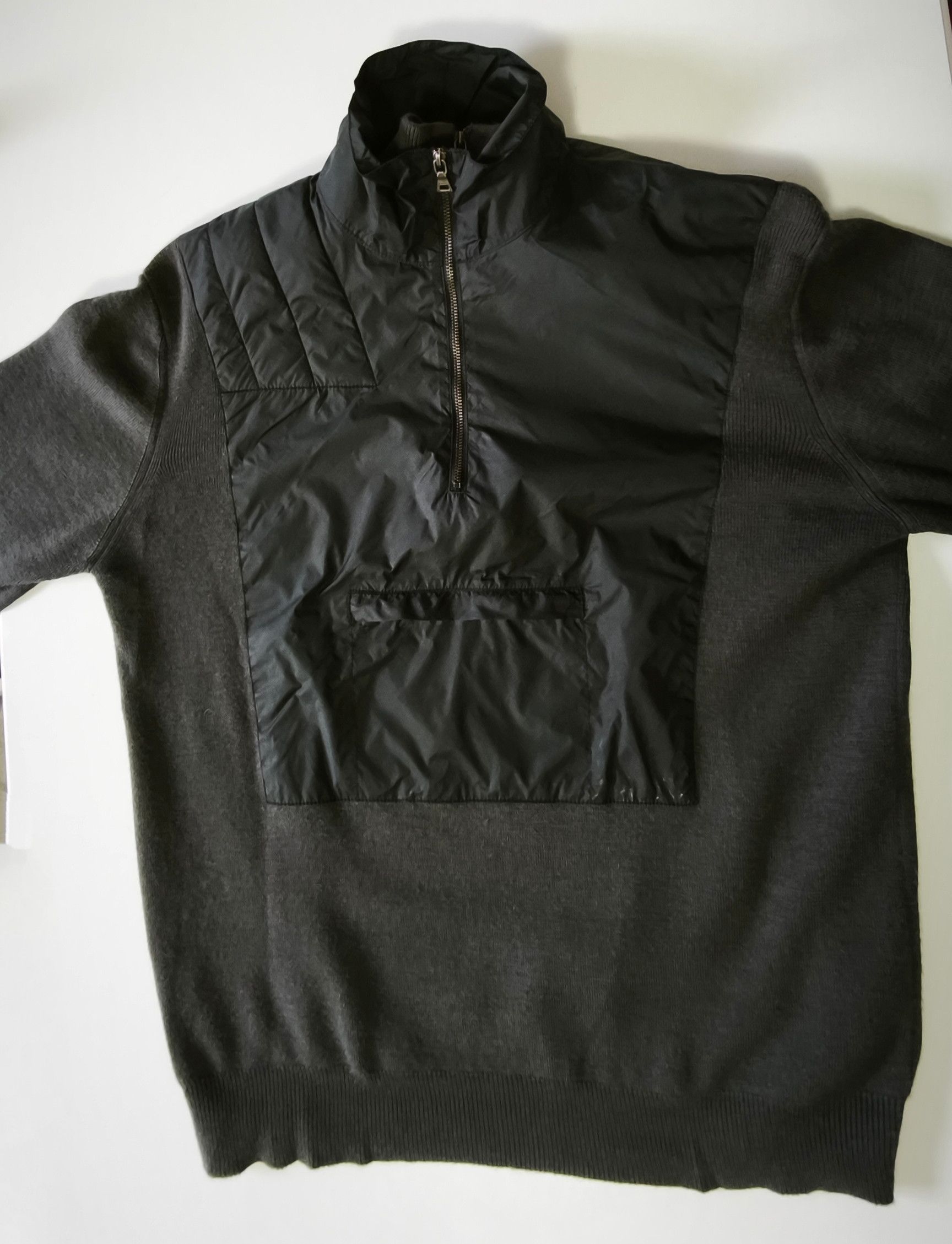 Prada Vintage Prada red tab - Double collar wool / nylon sweater Size US M / EU 48-50 / 2 - 1 Thumbnail
