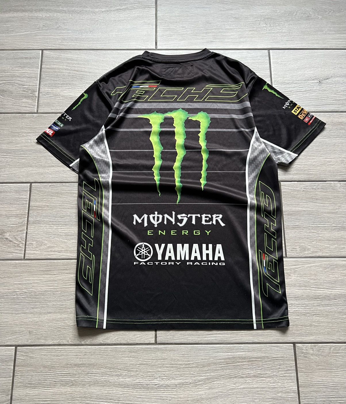 Vintage Yamaha Y2K Racing Techno Monster Energy T-Shirt