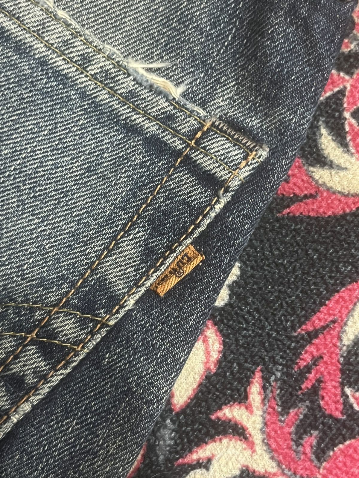 Acne Studios Vintage Edwin 505X Japan Rusty Blue Distressed Selvedge Jean Size US 28 / EU 44 - 8 Thumbnail