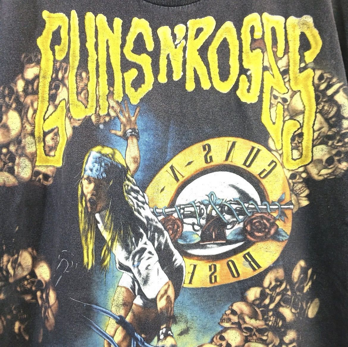 Vintage Vintage 90s Guns n Roses tee Size US L / EU 52-54 / 3 - 4 Thumbnail
