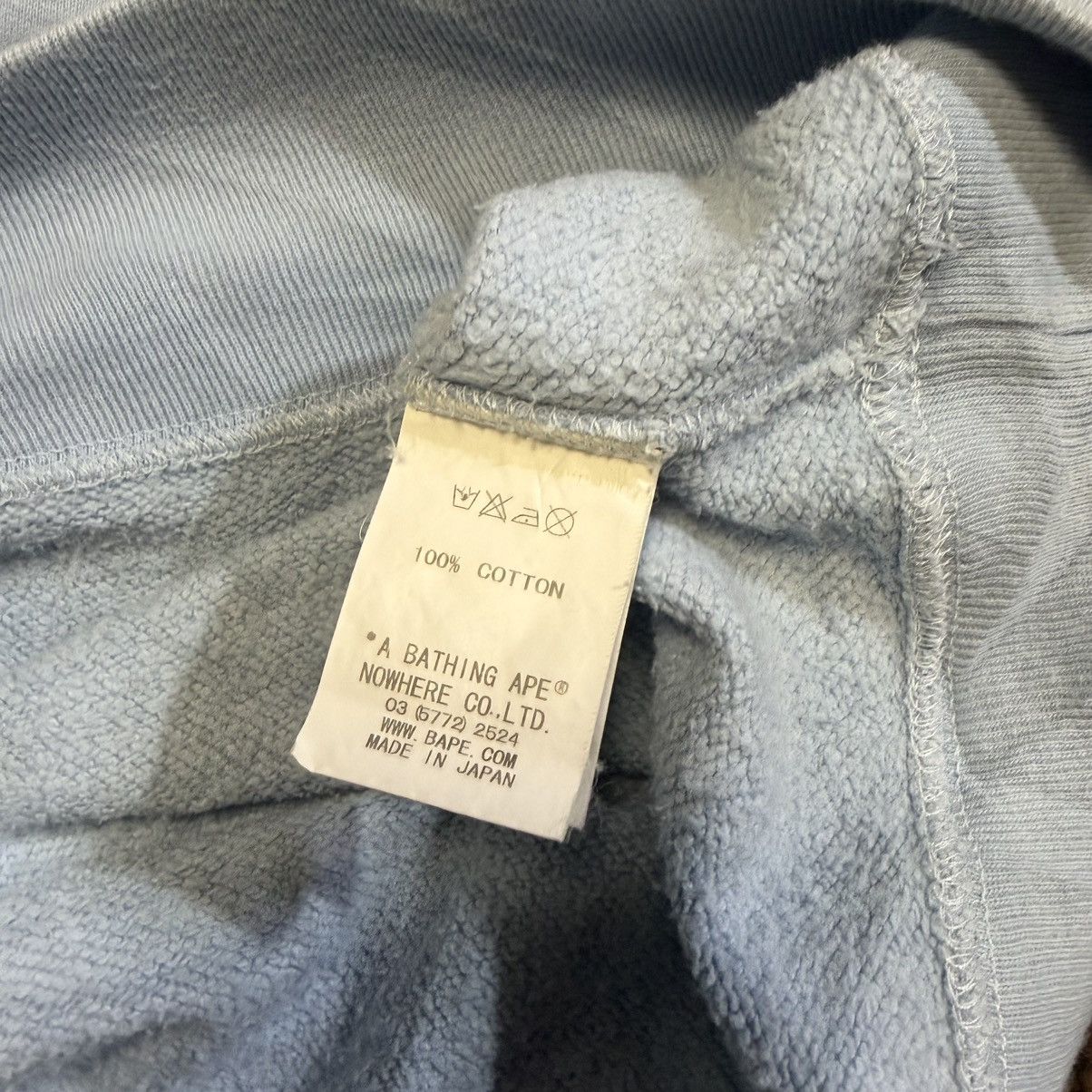 Bape A Bathing Ape Light Blue Patterned Crewneck Sweatshirt Size US M / EU 48-50 / 2 - 6 Thumbnail
