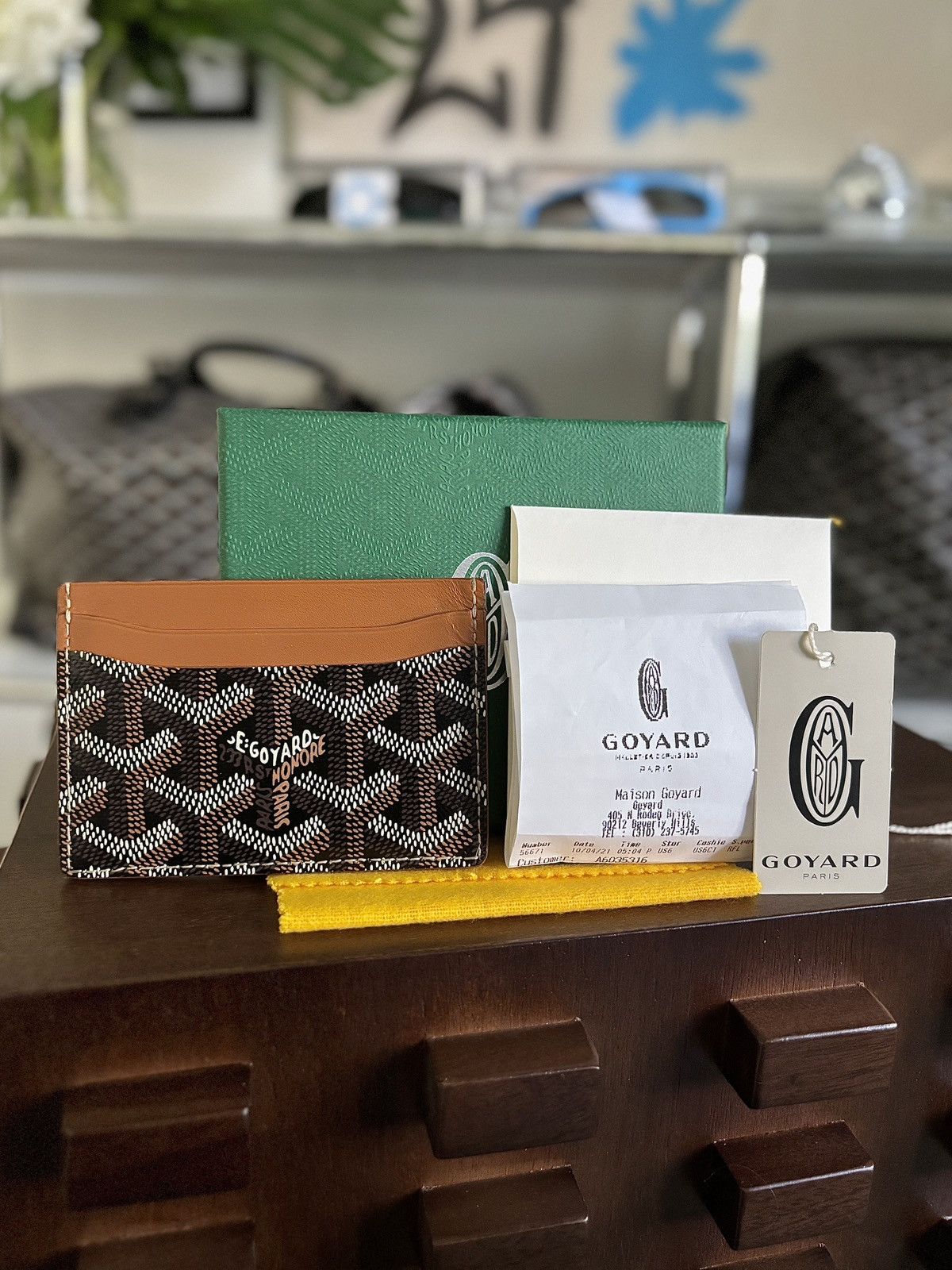 Goyard RECEIPT GOYARD CARDHOLDER Grailed