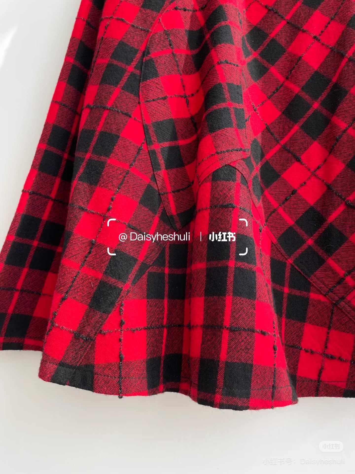 Comme des Garcons Comme des Garçons CDG Tricot Plaid Midi Skirt Ｑ24 Size 38" / US 16 / IT 52 - 7 Thumbnail