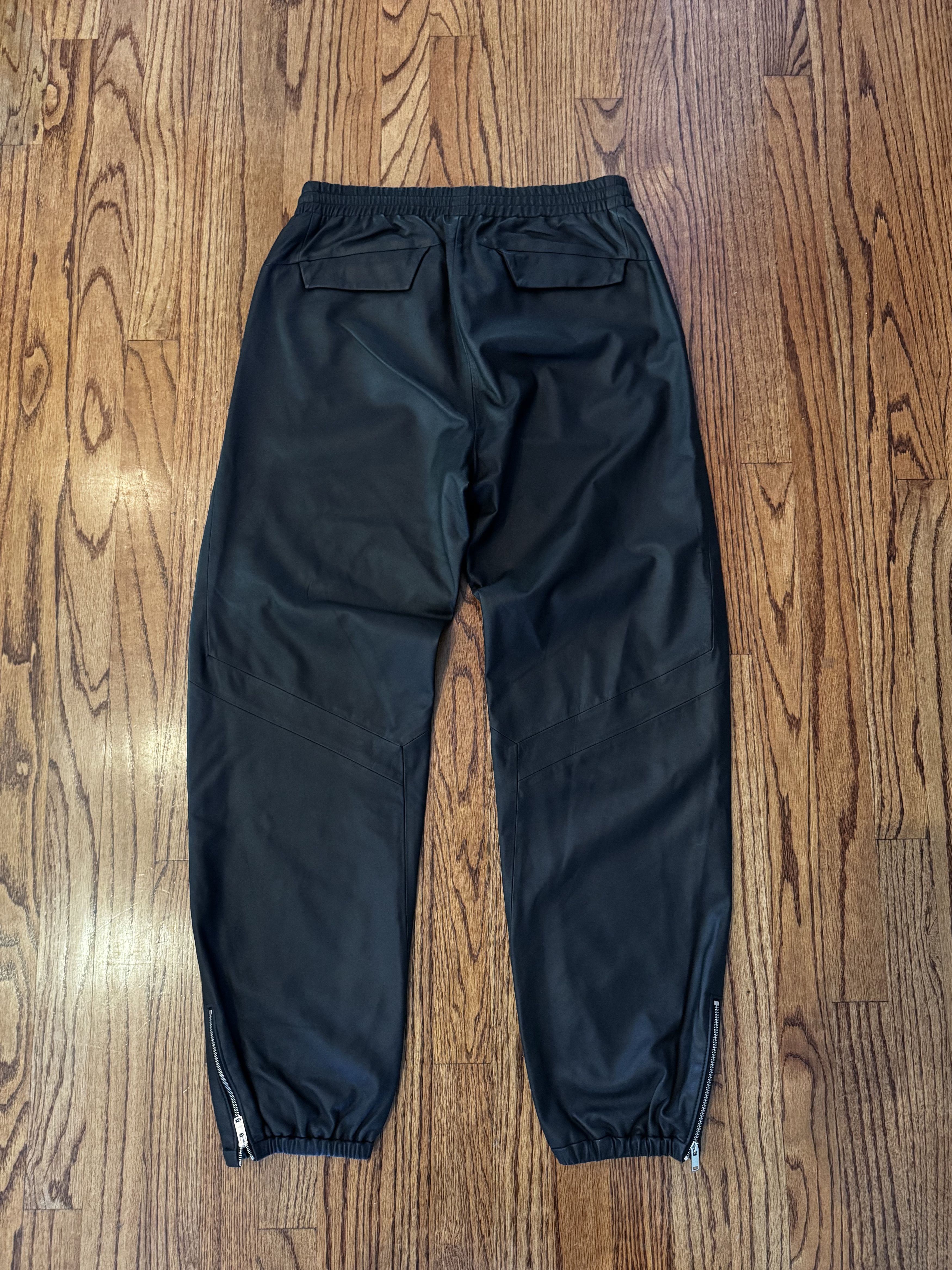 Tim Coppens Tim Coppens Lambskin Leather Jogger Track Pants Size M Size US 32 / EU 48 - 4 Thumbnail