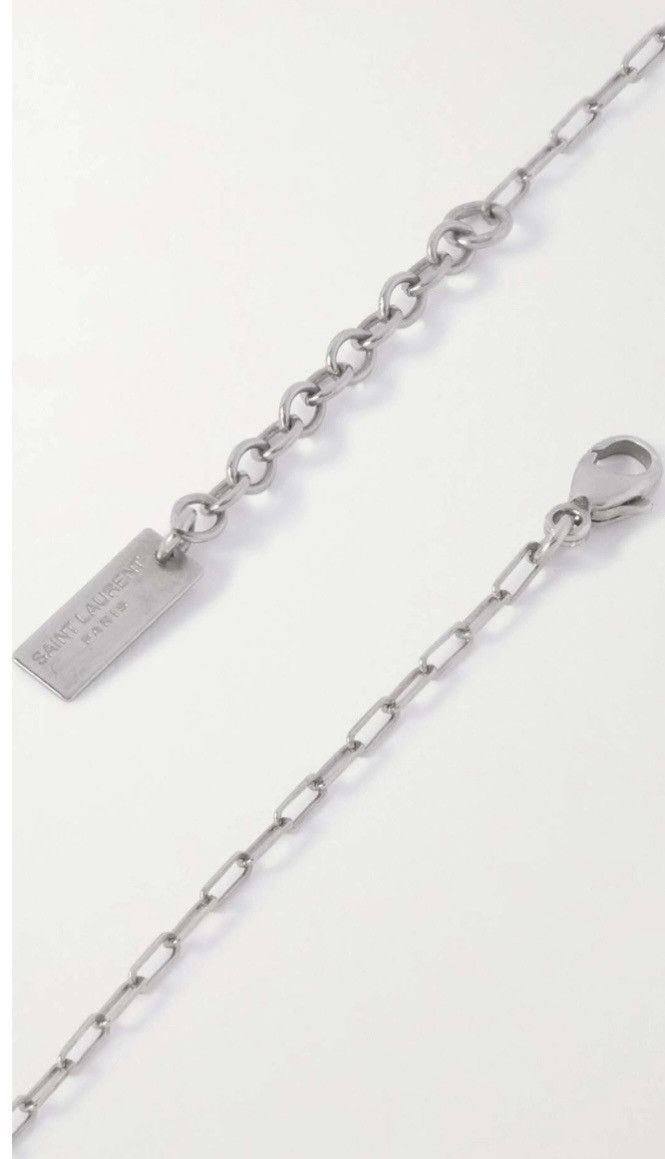 Saint Laurent Paris Saint Laurent Long Chain Necklace Silver NWT Size ONE SIZE - 2 Thumbnail