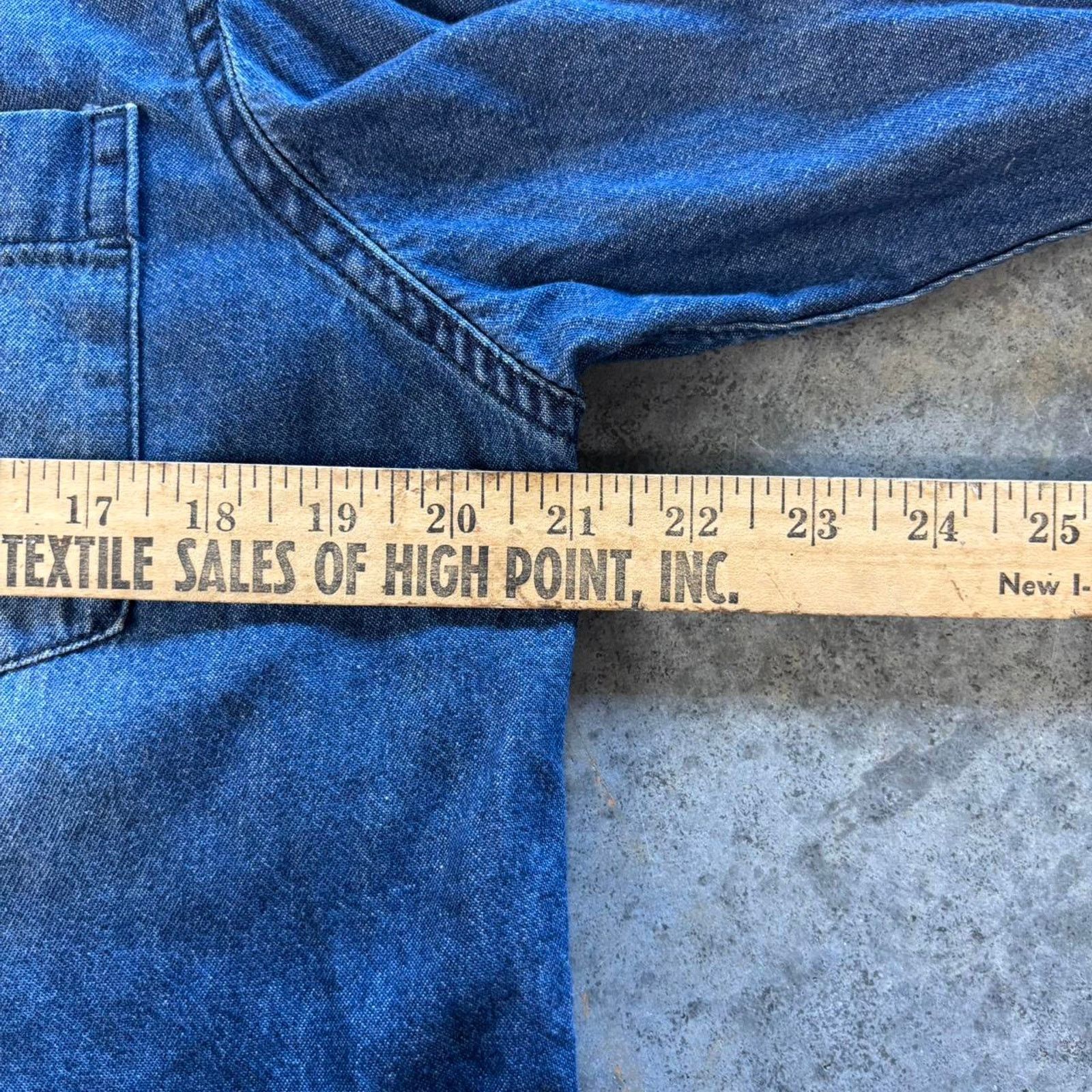 Vintage 90s NC State Denim Button Up Shirt Size US M / EU 48-50 / 2 - 4 Thumbnail