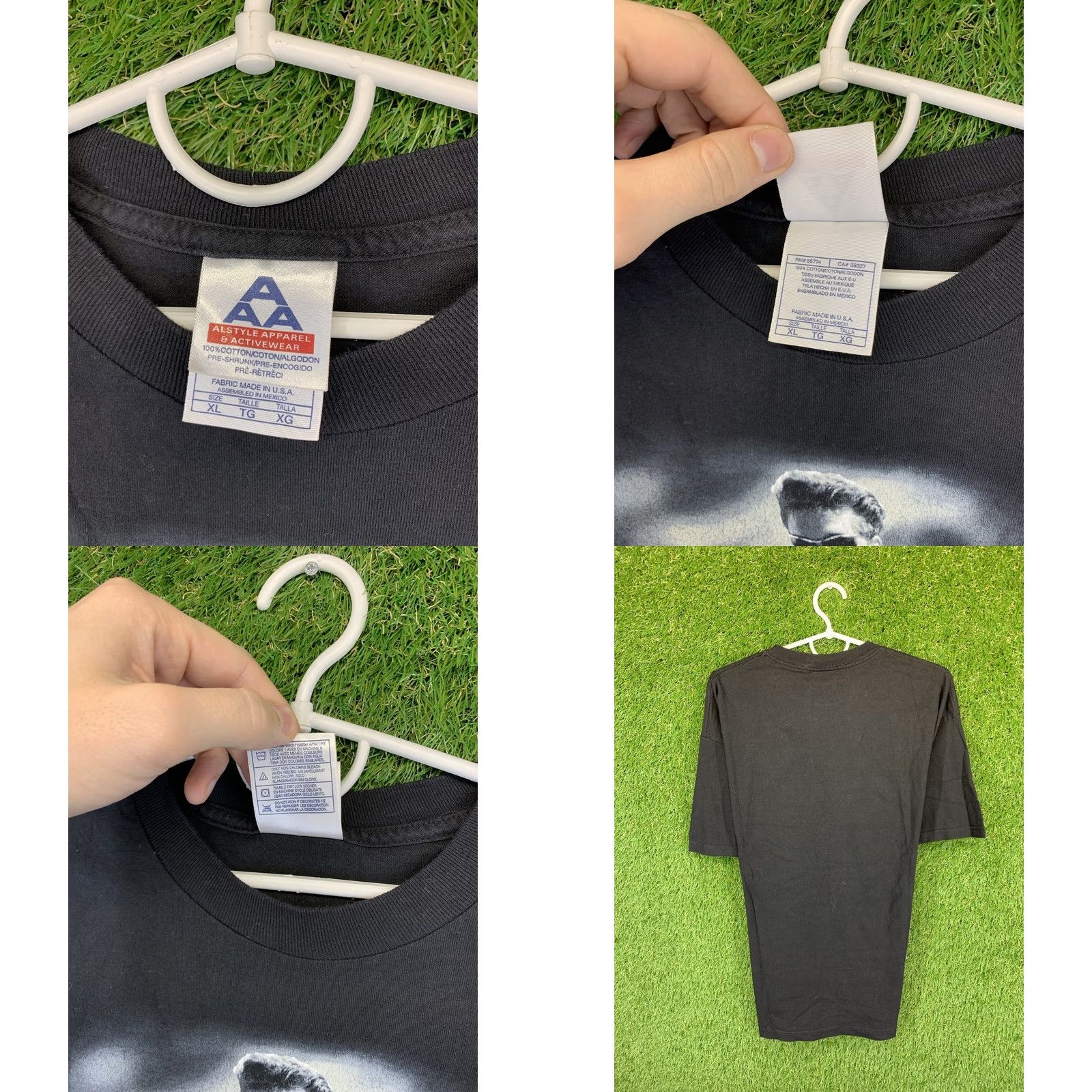 Vintage Elvis Presley Shirt XL Black Elvis Presley Print Alstyle Apparel & Activewear Short Sleeve Men Shirt Only Size US XL / EU 56 / 4 - 8 Thumbnail