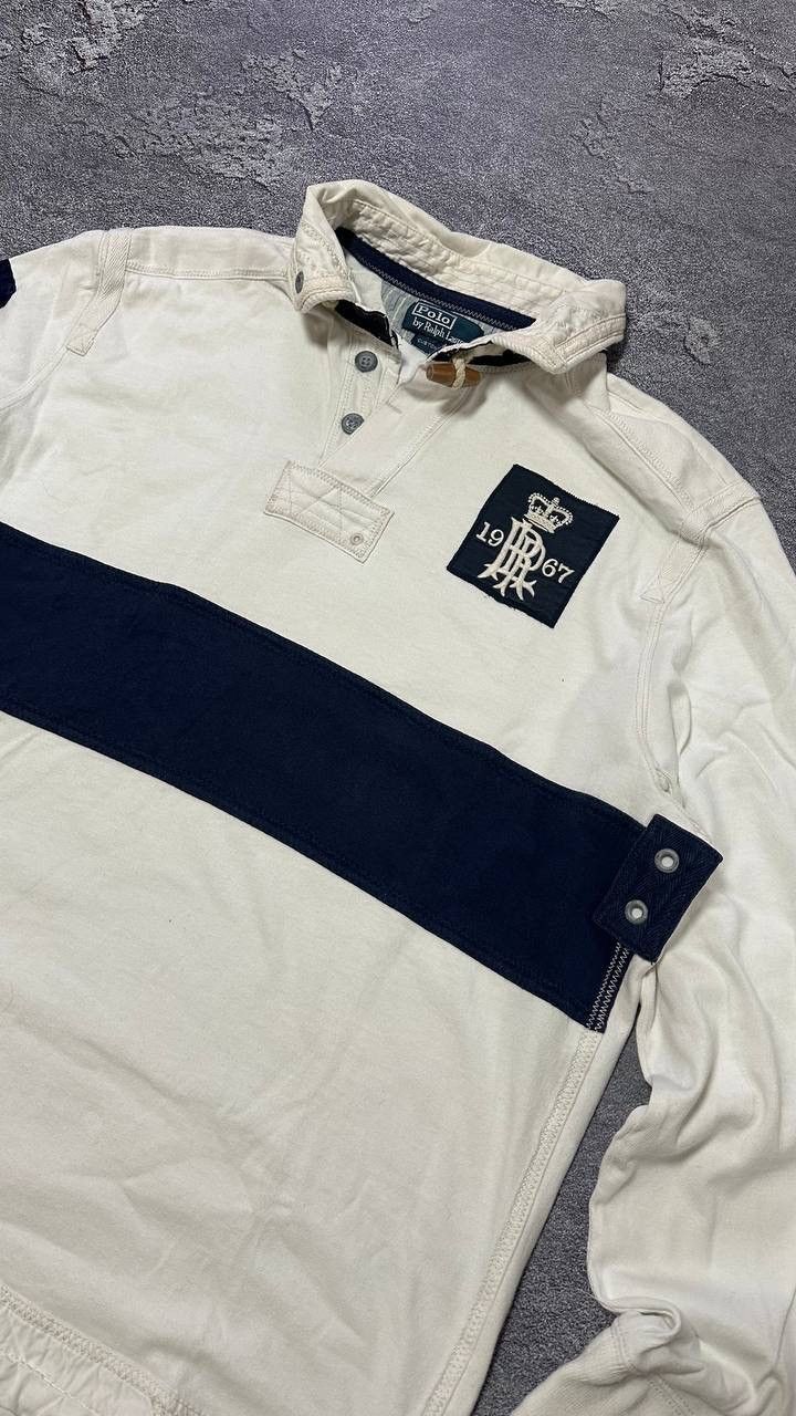 Polo Ralph Lauren × Rugby Ralph Lauren Vintage Rugby Sweatshirt Polo Ralph Lauren PRL #8 Big Logo Size US XL / EU 56 / 4 - 2 Thumbnail