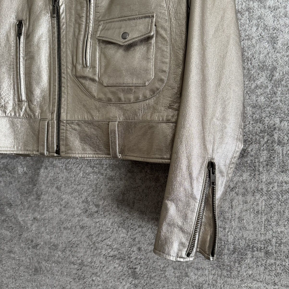 Ralph Lauren Purple Label Ralph Lauren Purple Label Goatskin Leather Biker Jacket Size US S / EU 44-46 / 1 - 4 Thumbnail