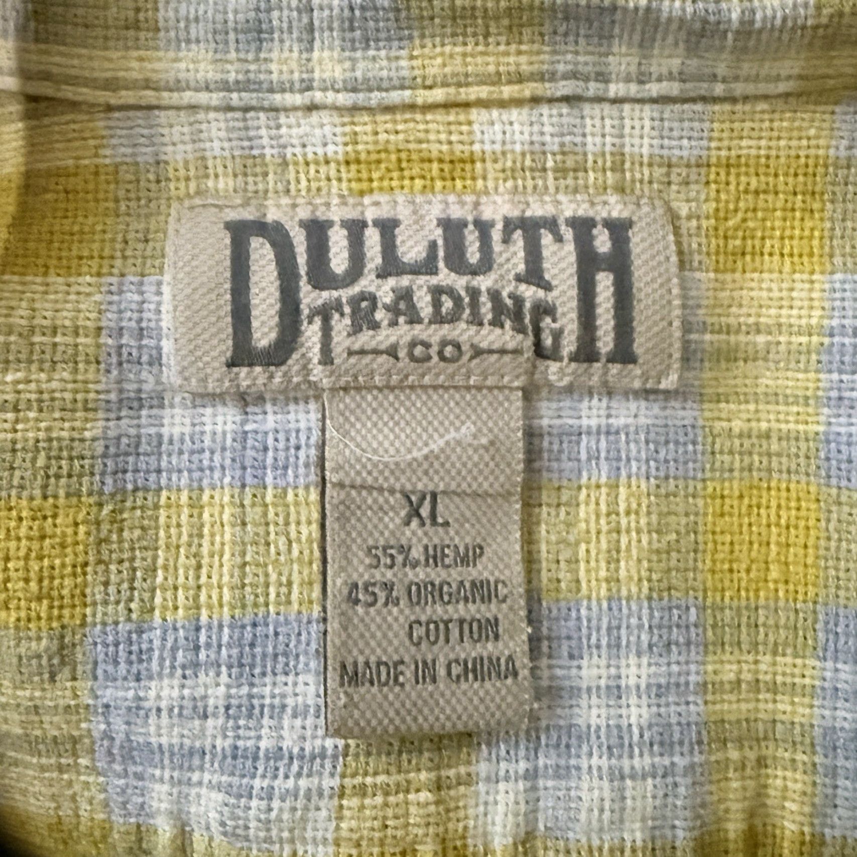 CO DULUTH TRADING CO Plaid Hemp Blend Short Sleeve Button-Up Shirt Mens XL Multicolor Size US XL / EU 56 / 4 - 4 Thumbnail