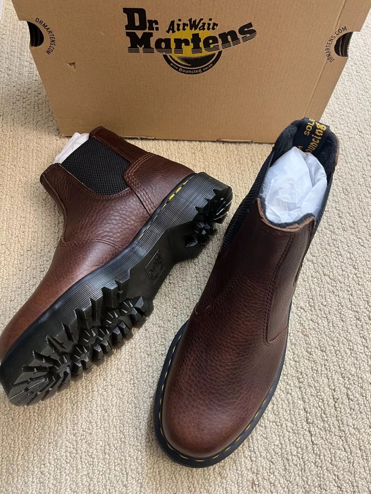 Dr. Martens DR. MARTENS 2976 BEX GRIZZLY CHELSEA BOOT Size US 12 / EU 45 - 8 Thumbnail