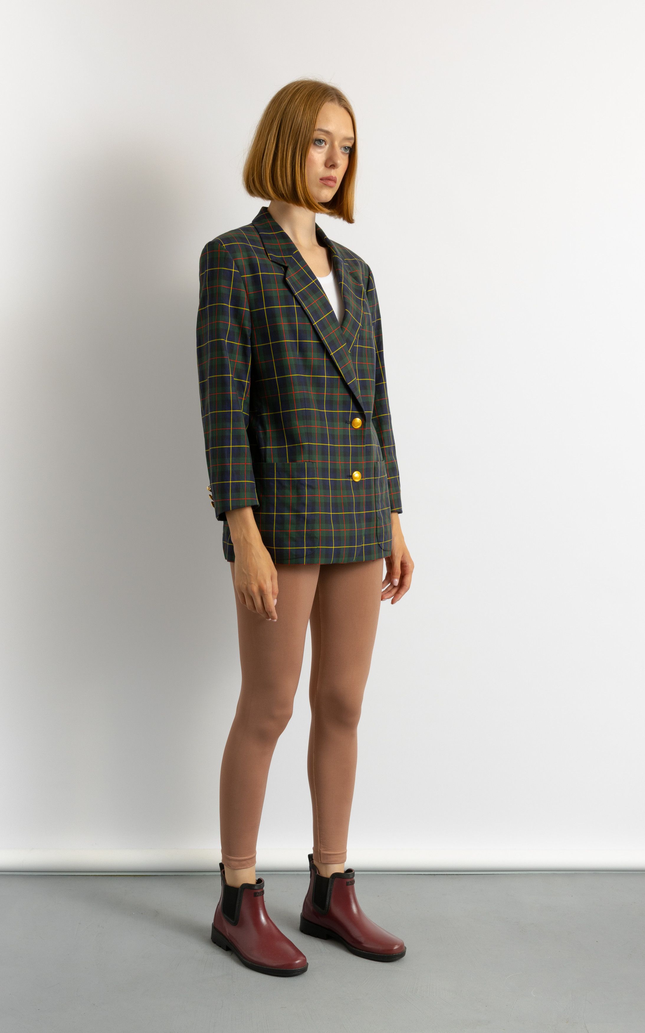 Burberry Burberry's Cotton Blazer Checked Green Blazer 8704 Size M / US 6-8 / IT 42-44 - 9 Thumbnail
