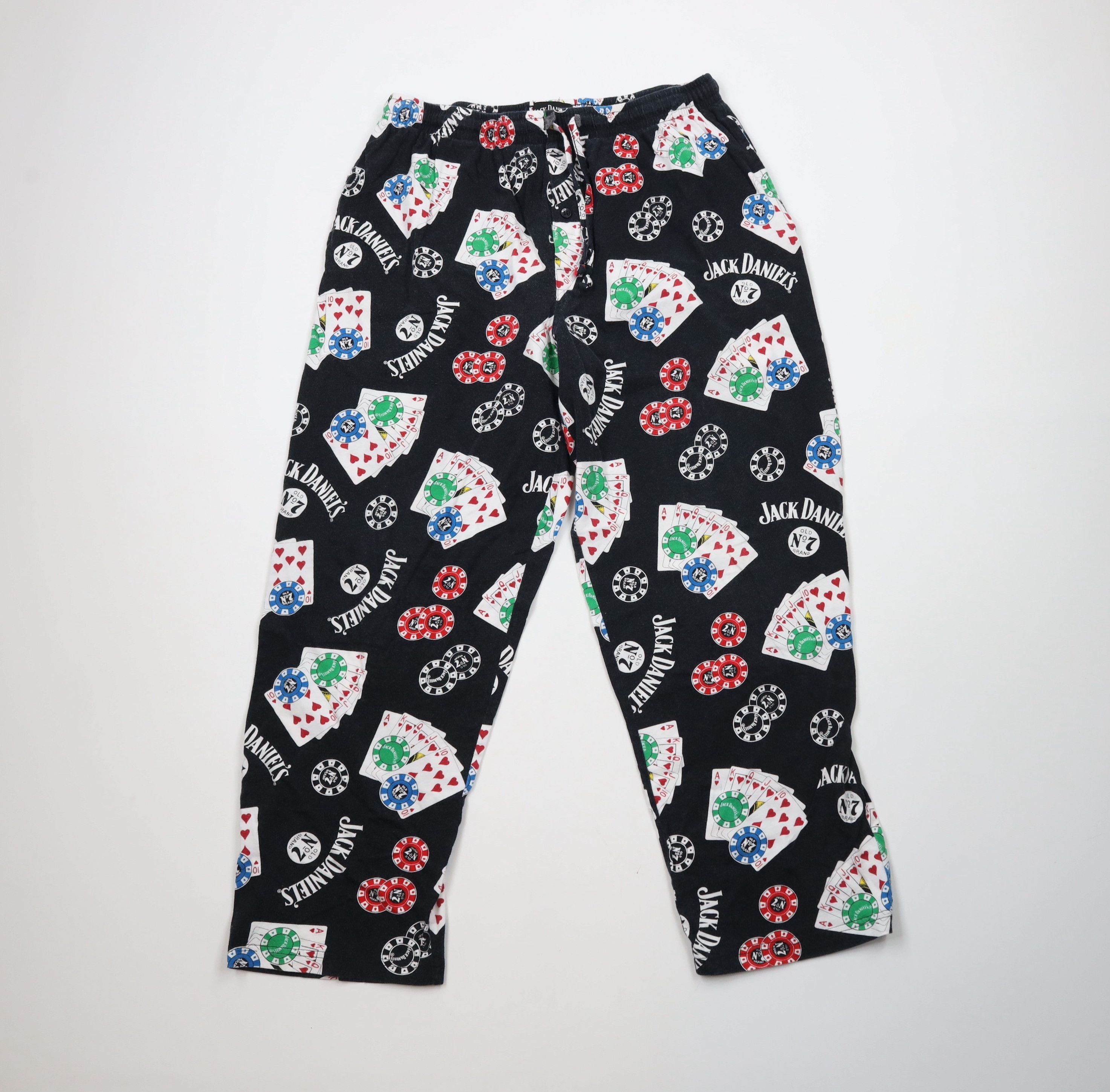 Vintage Vintage Y2K 2005 Jack Daniels Whisky Wide Leg Pajama Pants Size US 36 / EU 52 - 1 Thumbnail