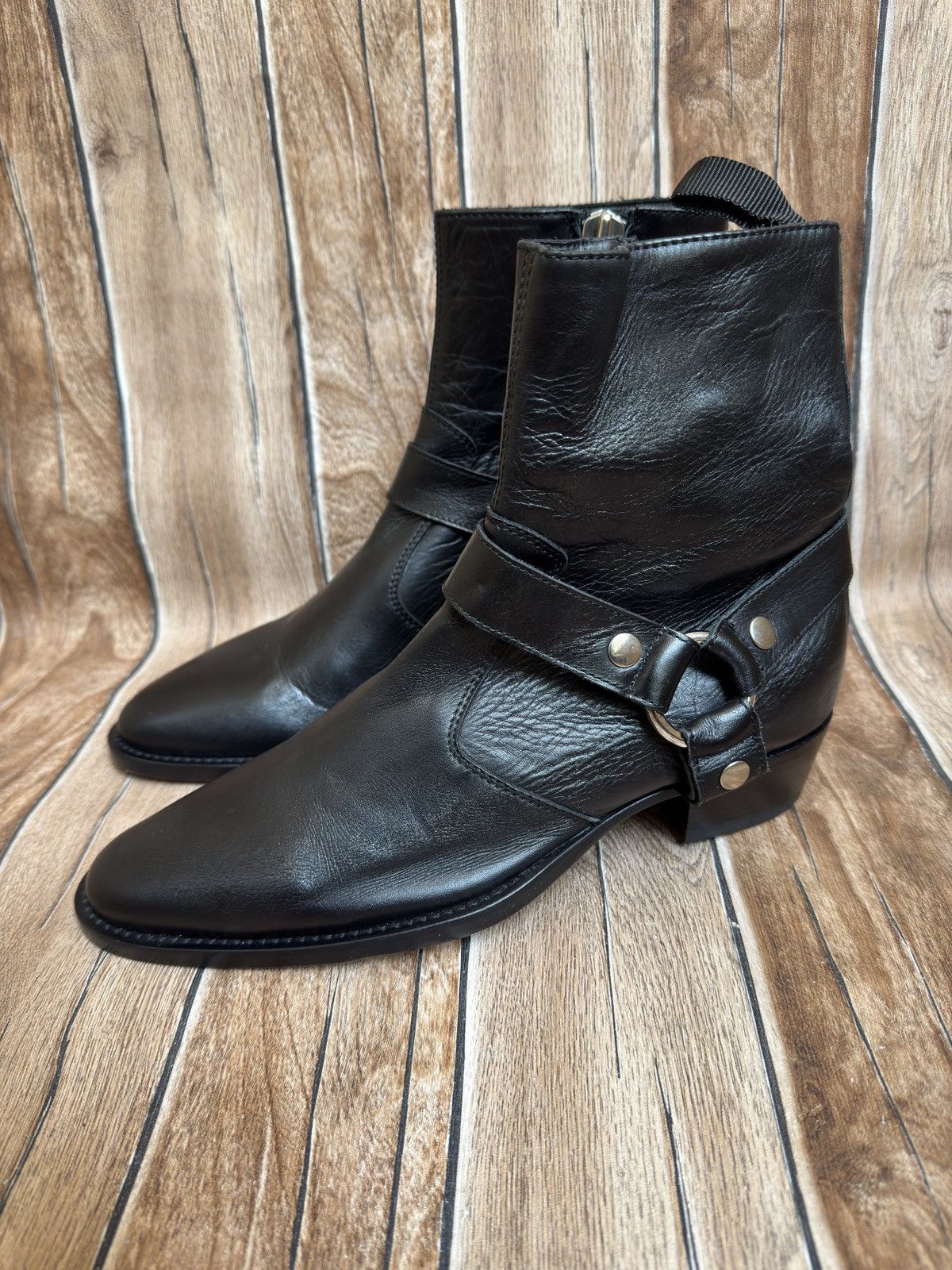 Calibre × Designer italian leather harness boots Size US 6.5 / EU 39-40 - 1 Thumbnail