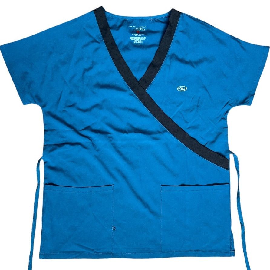 Other New York Laundry Medics Teal Blue Shortsleeve Scrub Top, S Size S / US 4 / IT 40 - 1 Thumbnail