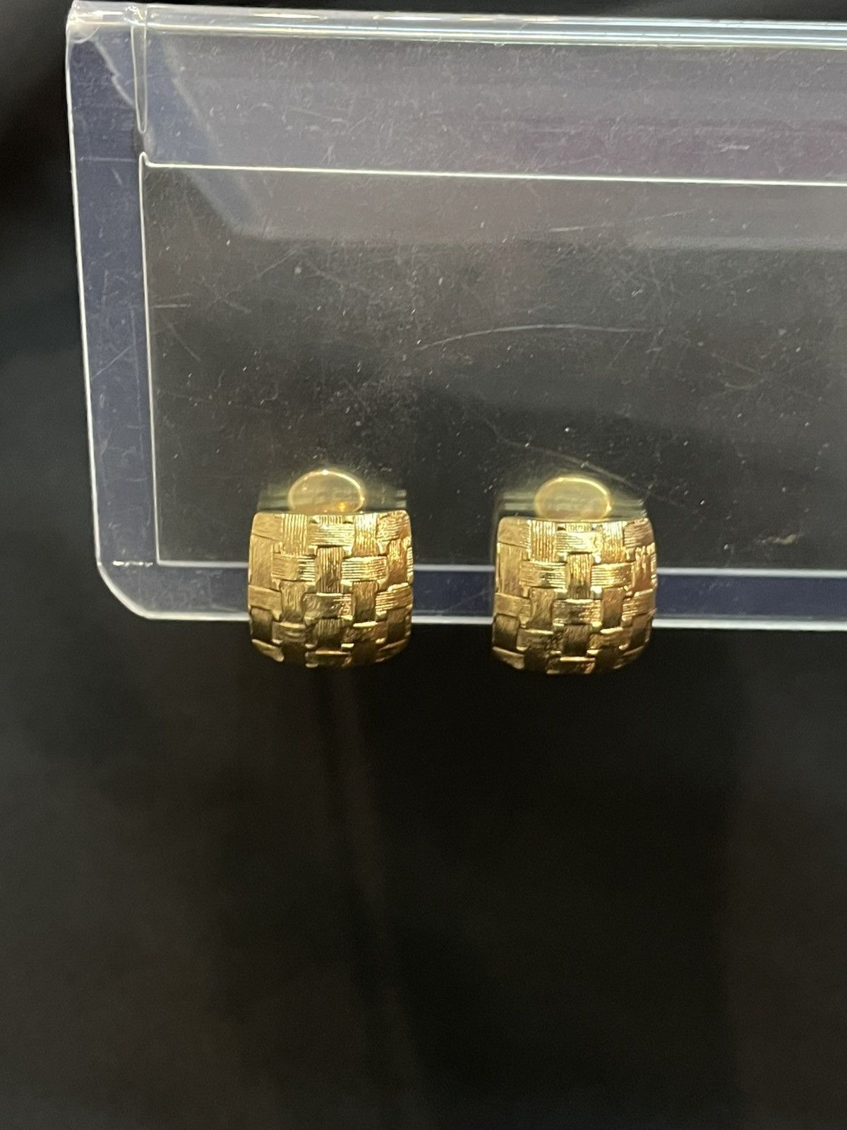 Christian Dior Monsieur Christian Dior Basketweave Earrings Size ONE SIZE - 7 Thumbnail