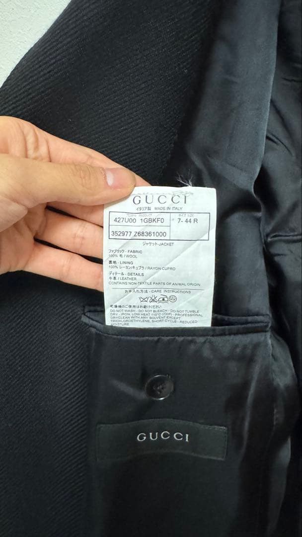 Gucci Gucci Black Tailored Blazer 3-Button Italian Made Size 34S - 3 Thumbnail