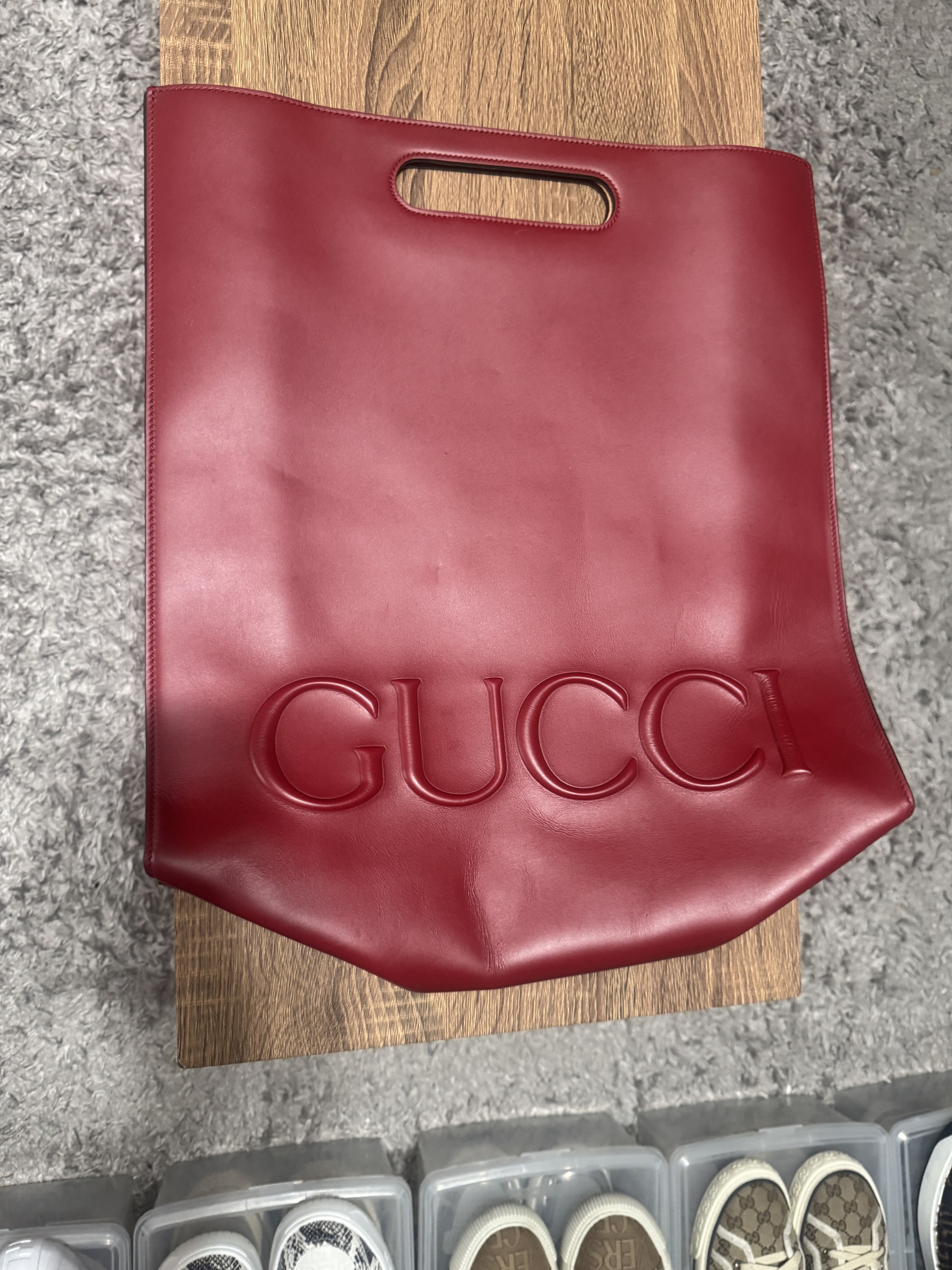 Gucci Red Gucci Tote Bag Size ONE SIZE - 2 Thumbnail