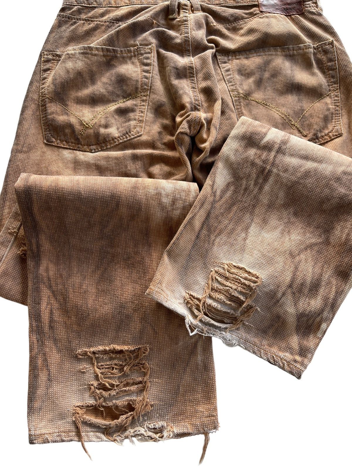 Japanese Brand Vintage Japanese Blueway Distressed Mudd Denim Size US 31 - 9 Thumbnail