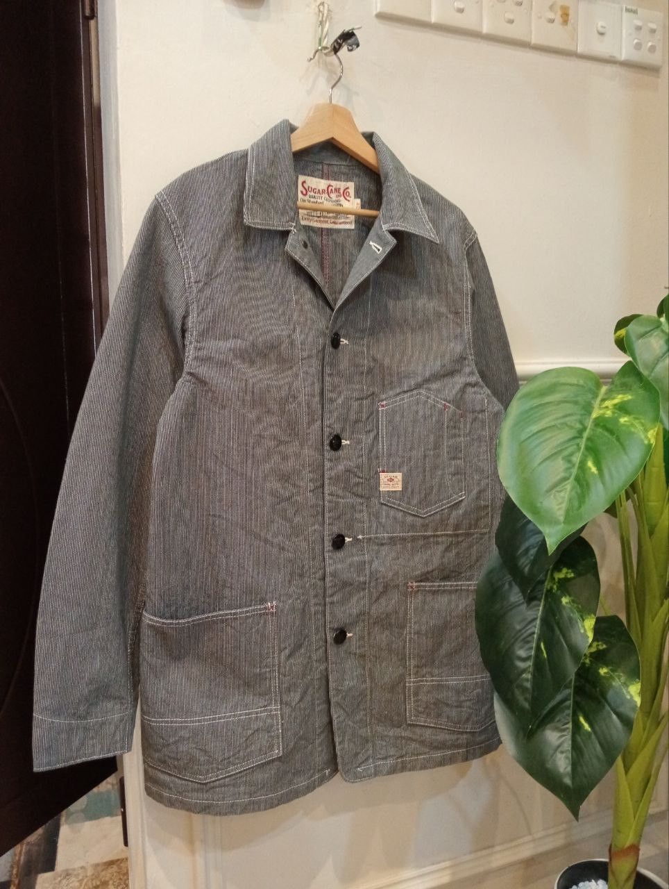 Sugar Cane SUGARCANE TOYO ENTERPRISE HICKORY STRIPE WORK COAT - SIZE 40 Size US L / EU 52-54 / 3 - 1 Thumbnail