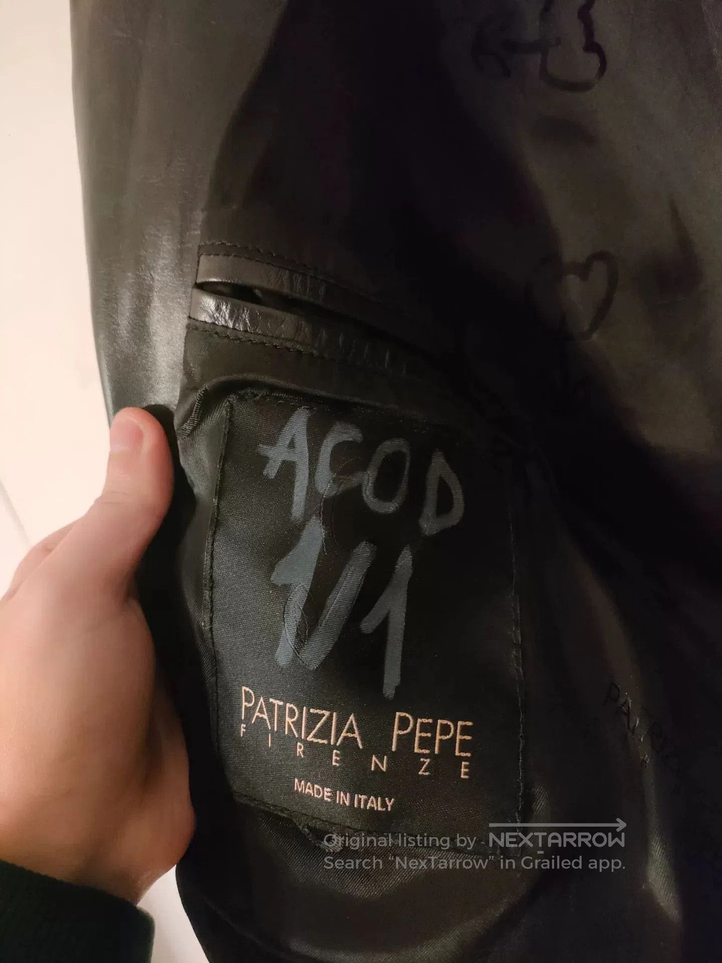 Patrizia Pepe hand-painted leather jacket by Patrizia Pepe. Size US M / EU 48-50 / 2 - 9 Thumbnail