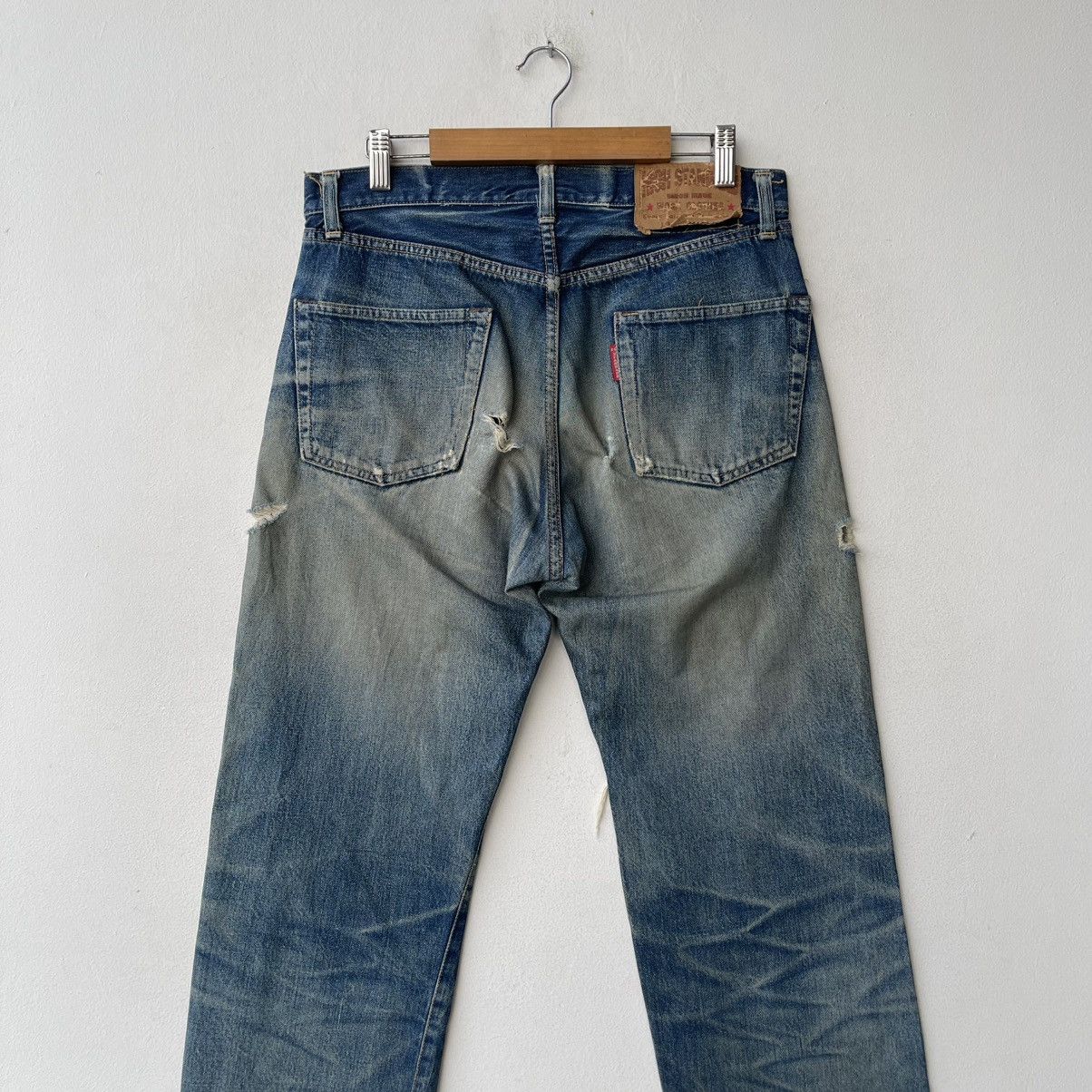 Iron Heart Trashed Hollywood Ranch Market x Iron Heart Selvedge Denim Size US 32 / EU 48 - 11 Thumbnail
