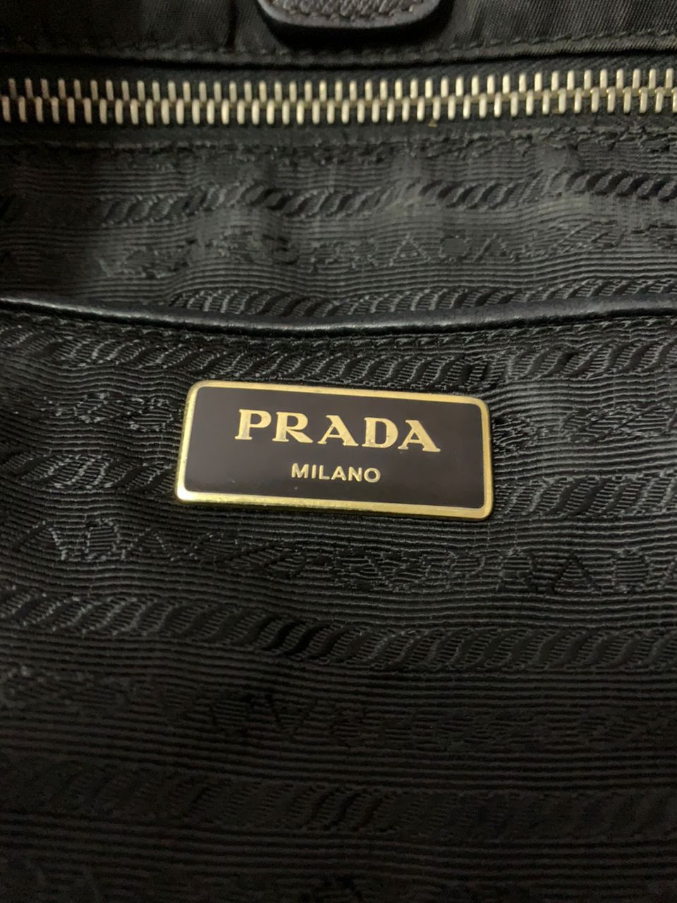 Prada Prada Milano Tote Bag Black Size ONE SIZE - 7 Thumbnail