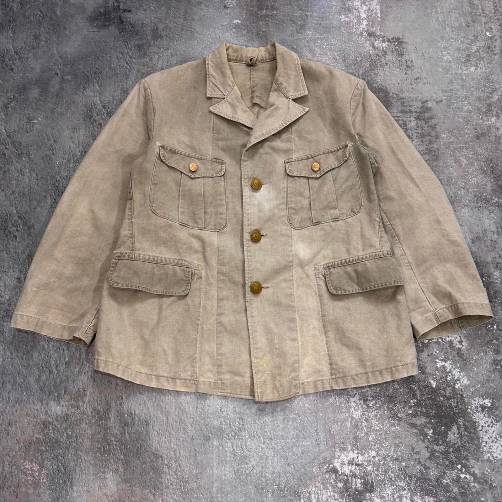 Japanese Brand × Vintage Vintage World War 2 Imperial Japan Navy Jacket. 40s Military Size US S / EU 44-46 / 1 - 1 Thumbnail