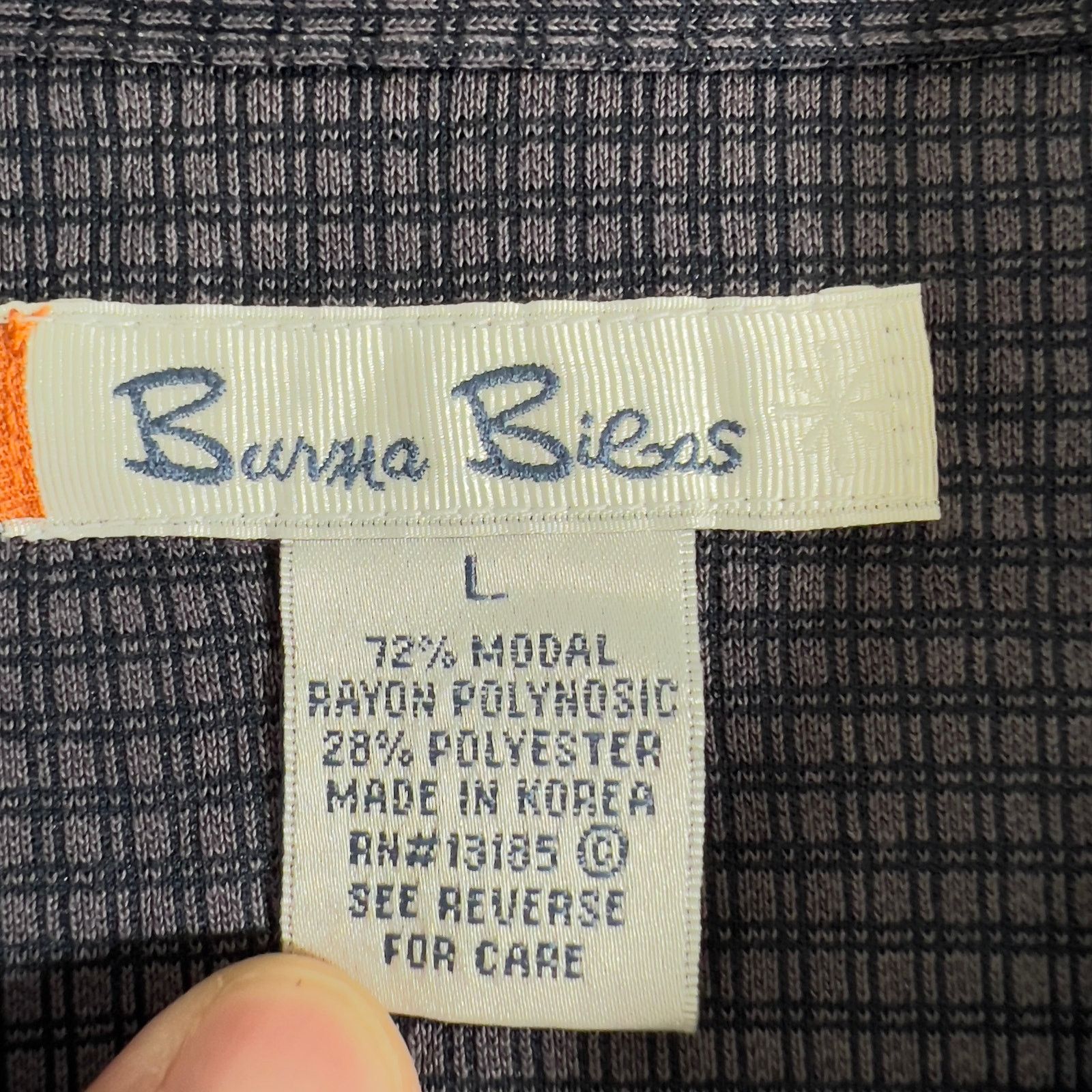 Burma Bibas Burma Bibas Polo Shirt Mens Large Modal Blend Purple Vintage Size US L / EU 52-54 / 3 - 4 Thumbnail