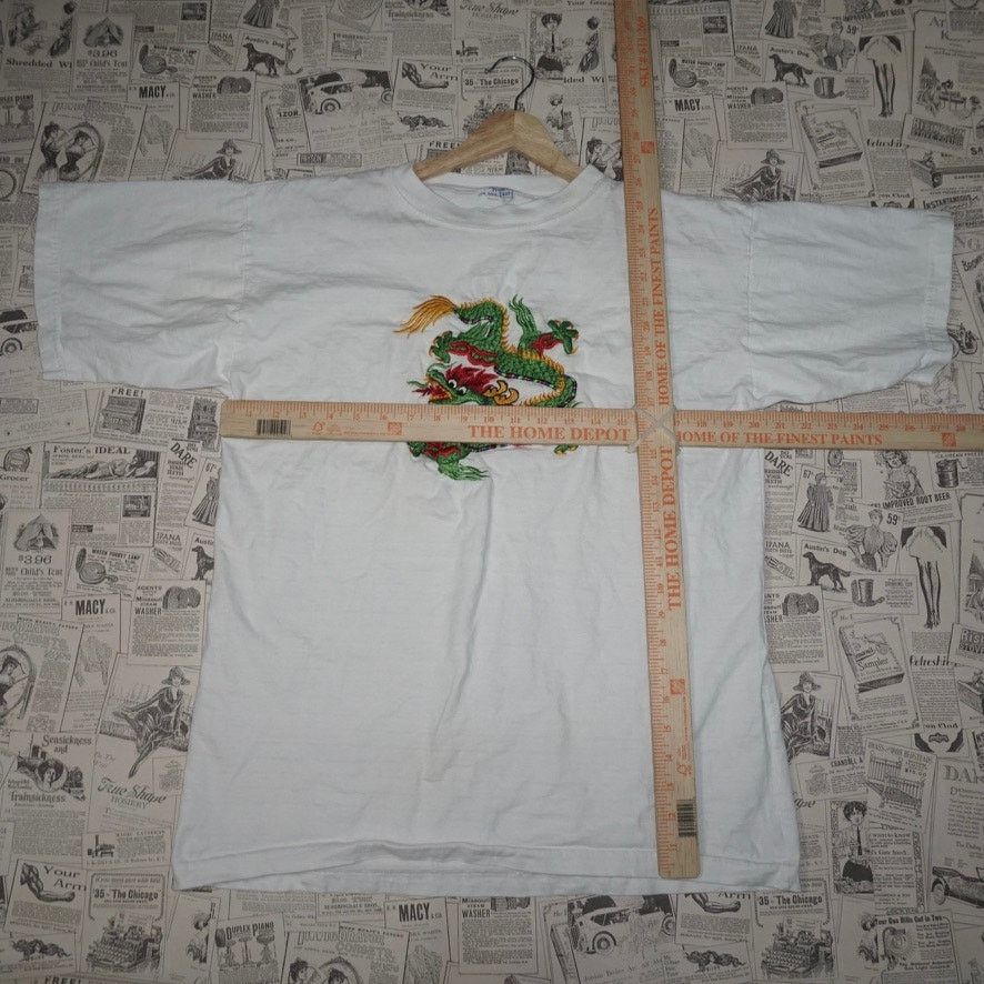 Vintage Medium - Vintage Y2K embroider dragon essential 1990s tshirt Size US M / EU 48-50 / 2 - 4 Thumbnail