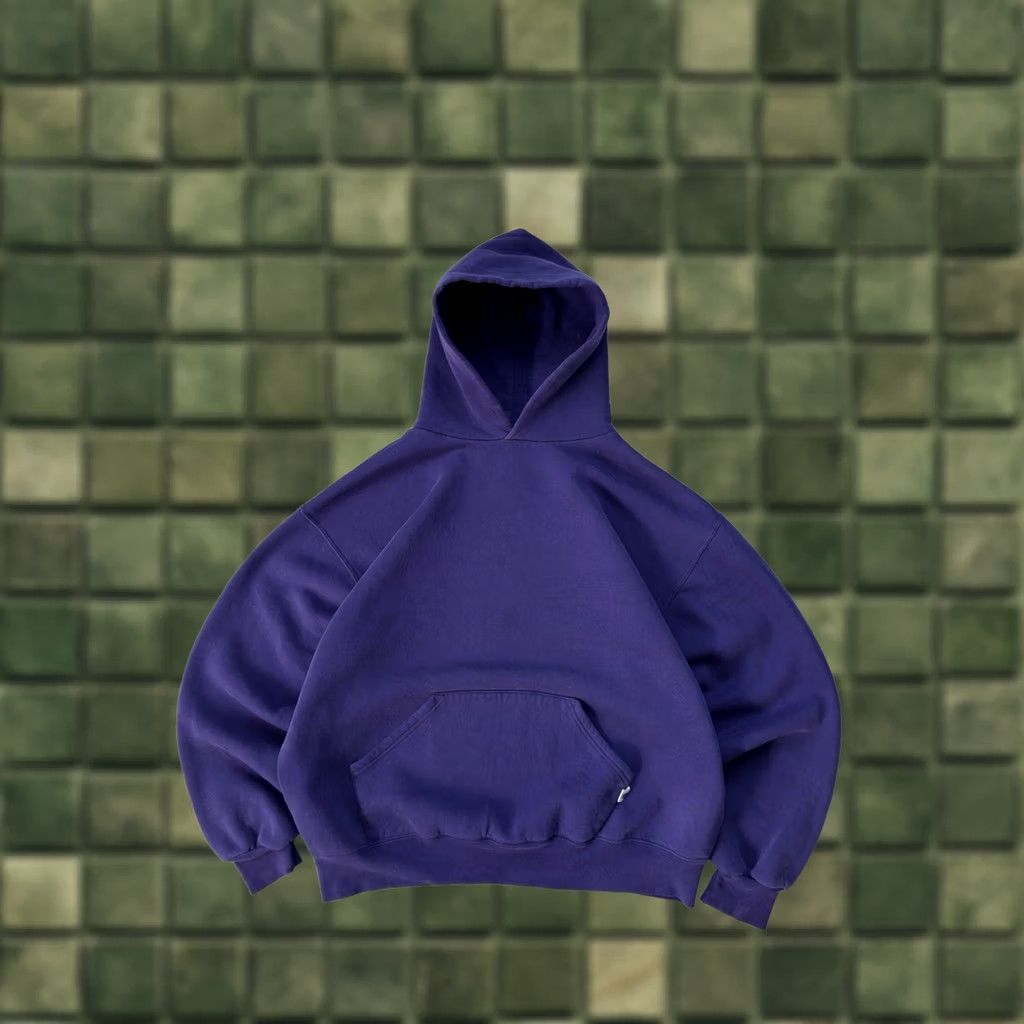 Russell Athletic VINTAGE Russell Athletic Hoodie Box Fit Purple Men L 90s USA Size US L / EU 52-54 / 3 - 1 Thumbnail
