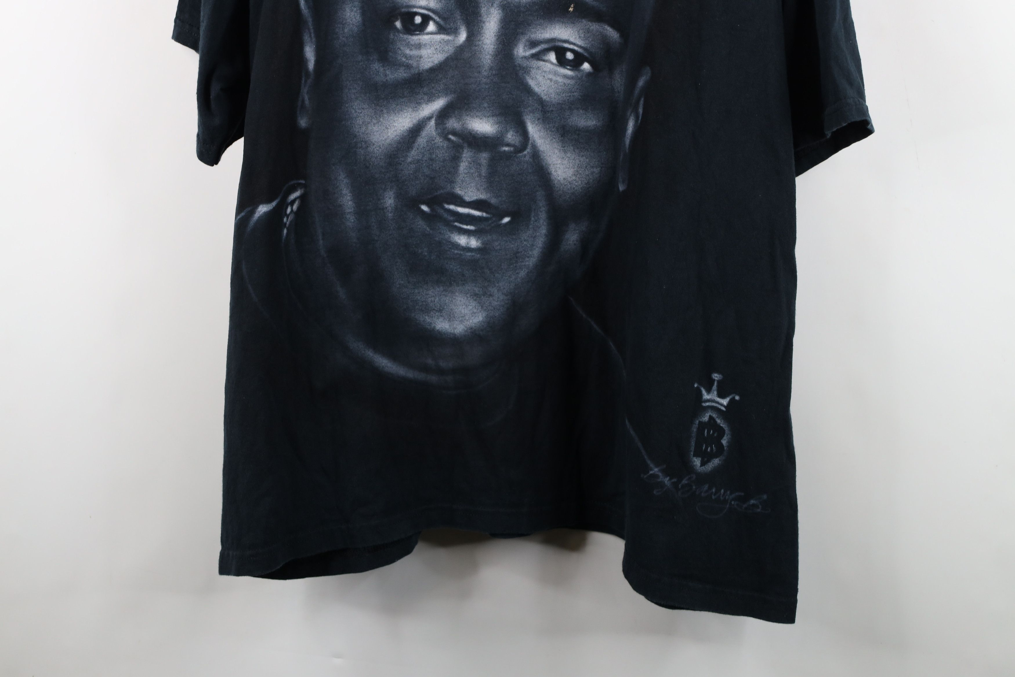 Vintage Vintage Y2K Streetwear Rap Hip Hop Air Brush T-Shirt Black Size US XXL / EU 58 / 5 - 3 Thumbnail