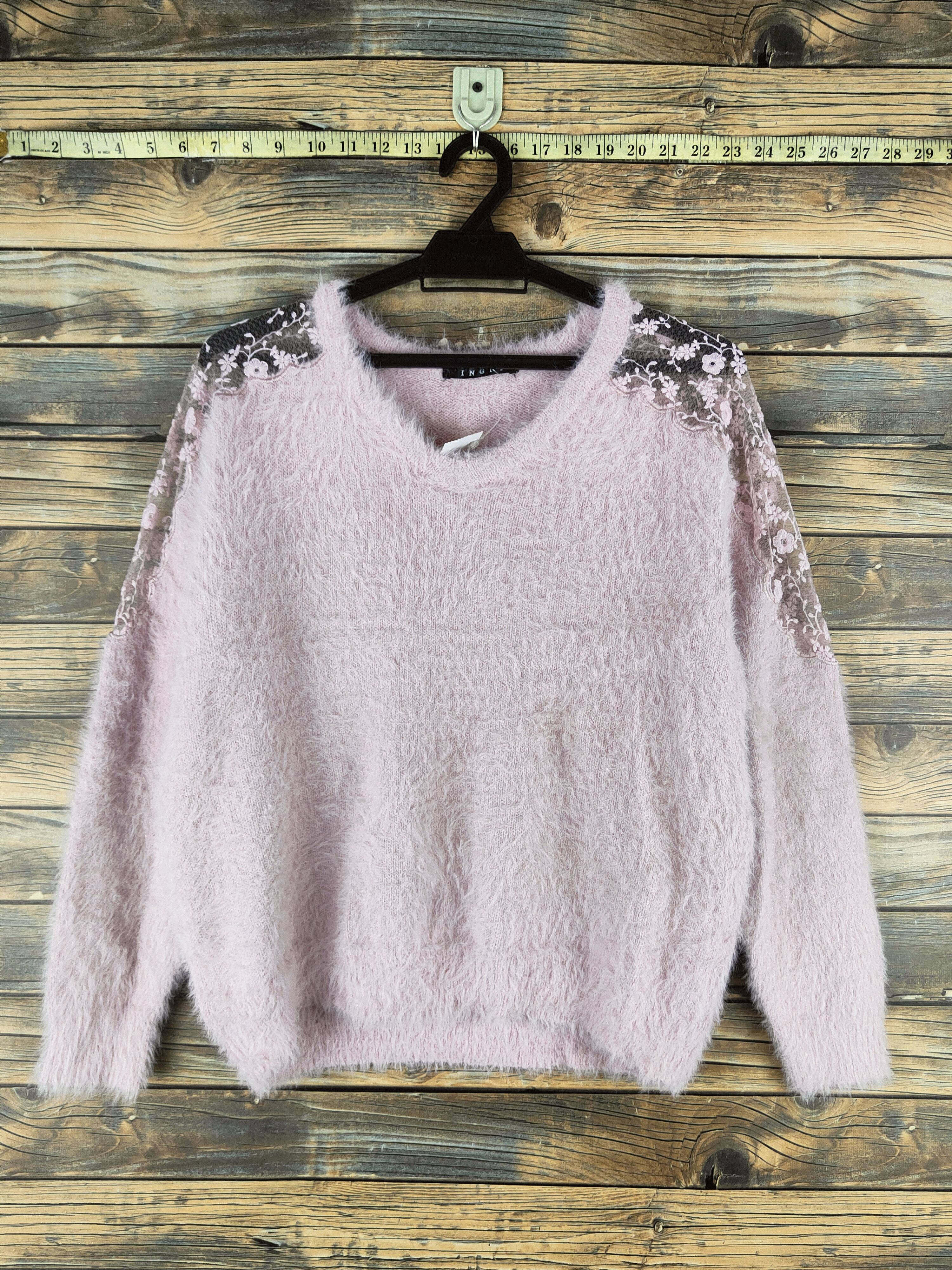 Japanese Brand DL Ingni Light Purple Fur Mohair Knitwear #46-552 Size M / US 6-8 / IT 42-44 - 1 Thumbnail
