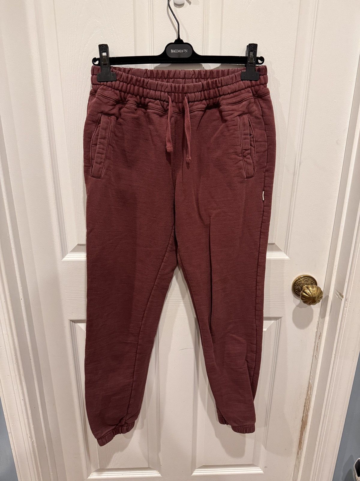 Aime Leon Dore Aime Leon Dore Dark Red Uniform Sweatpants size S Size US 30 / EU 46 - 1 Thumbnail
