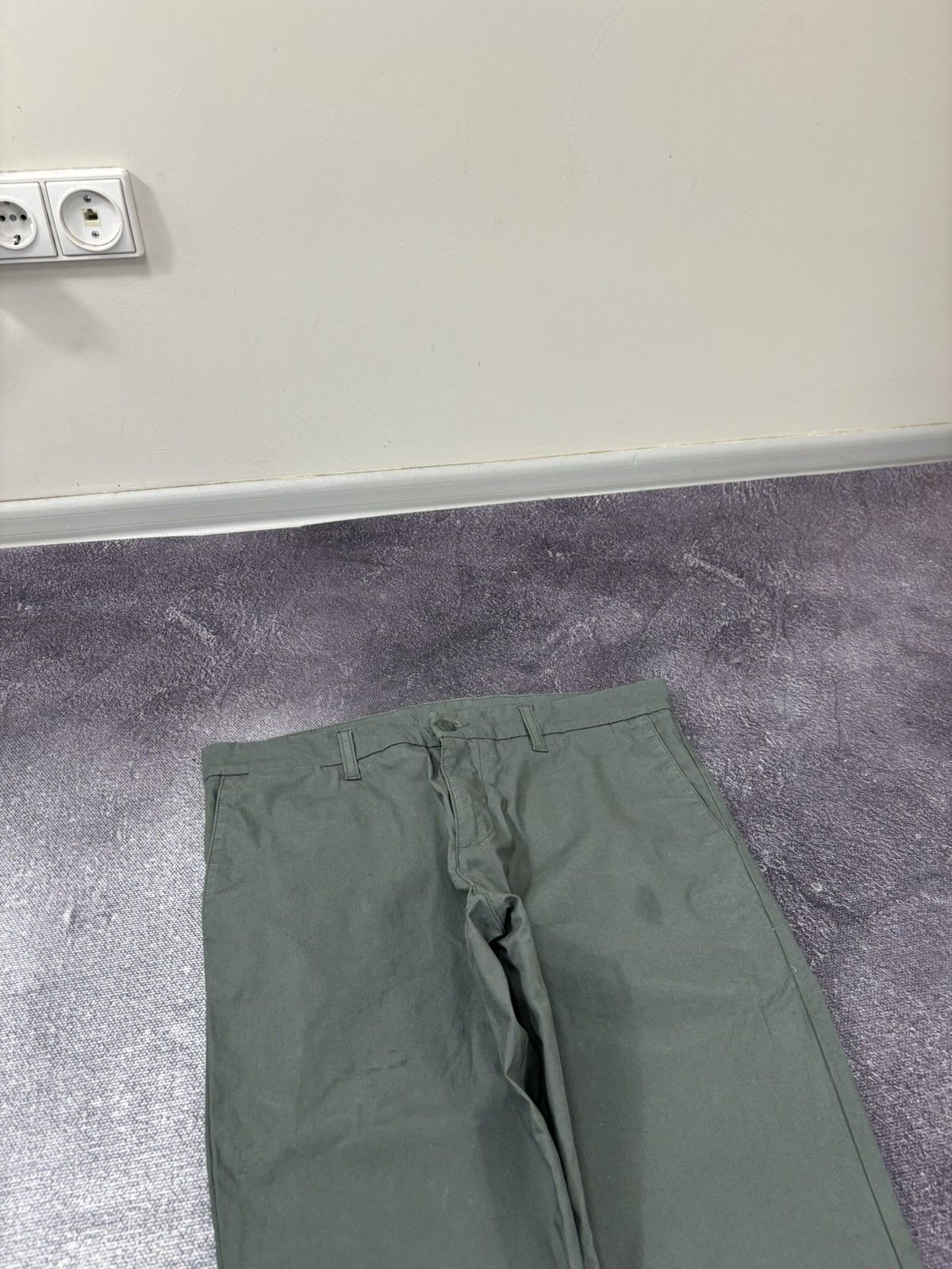 Carhartt Wip Carhartt WIP Men’s Olive Green Hype Sid Pants Size US 33 - 10 Thumbnail