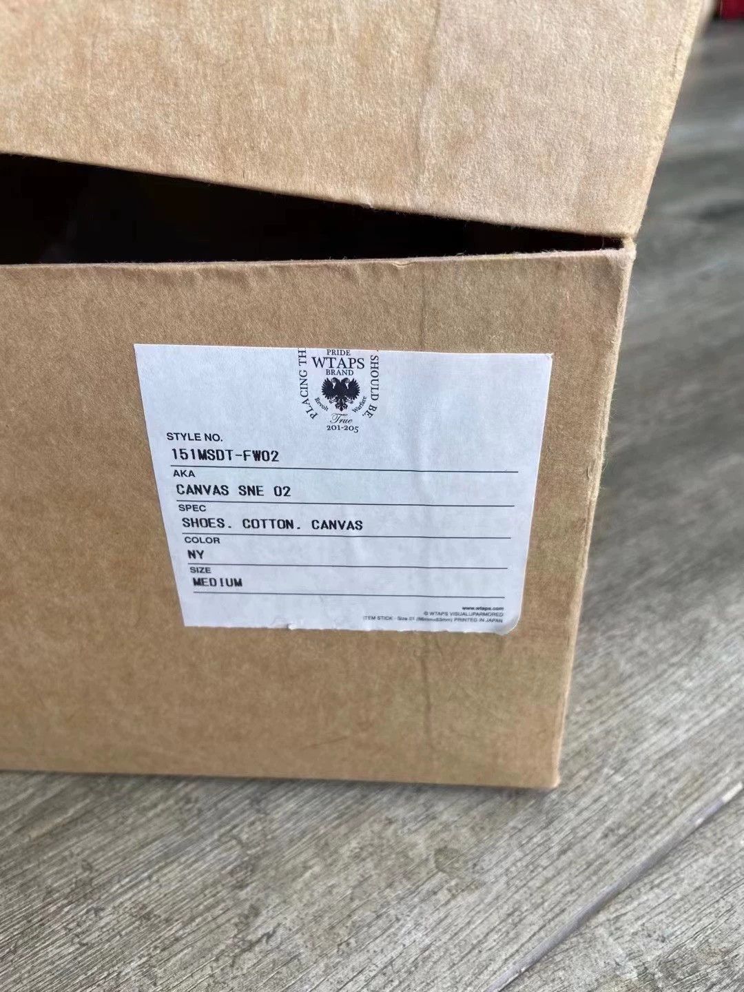 Wtaps WTAPS CANVAS SNE 02 hi-top canvas navy sneaker US9 new Size US 9 / EU 42 - 6 Thumbnail