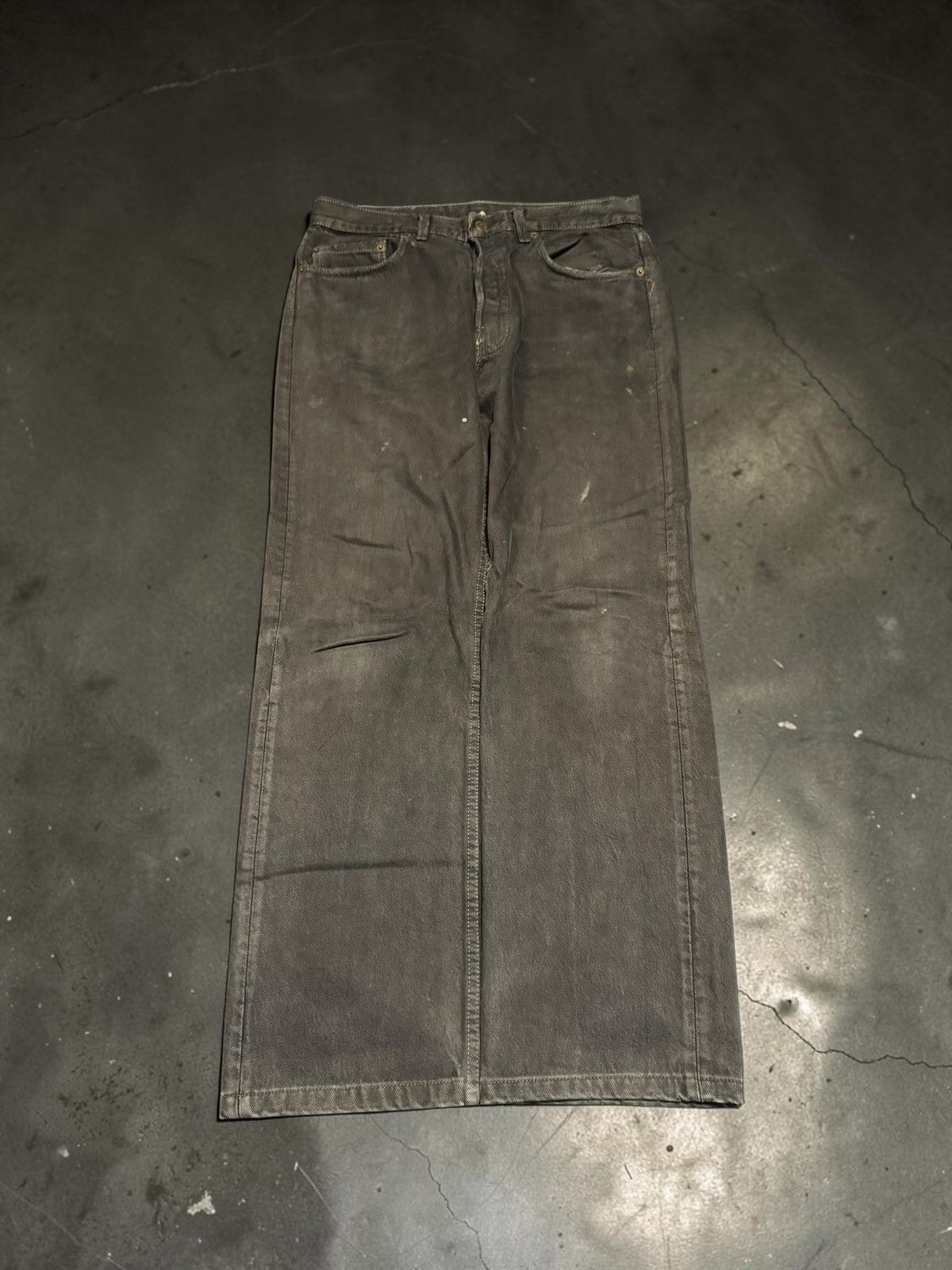Levi's Vintage Levi's Destroyed Black Jeans Size US 32 / EU 48 - 1 Thumbnail