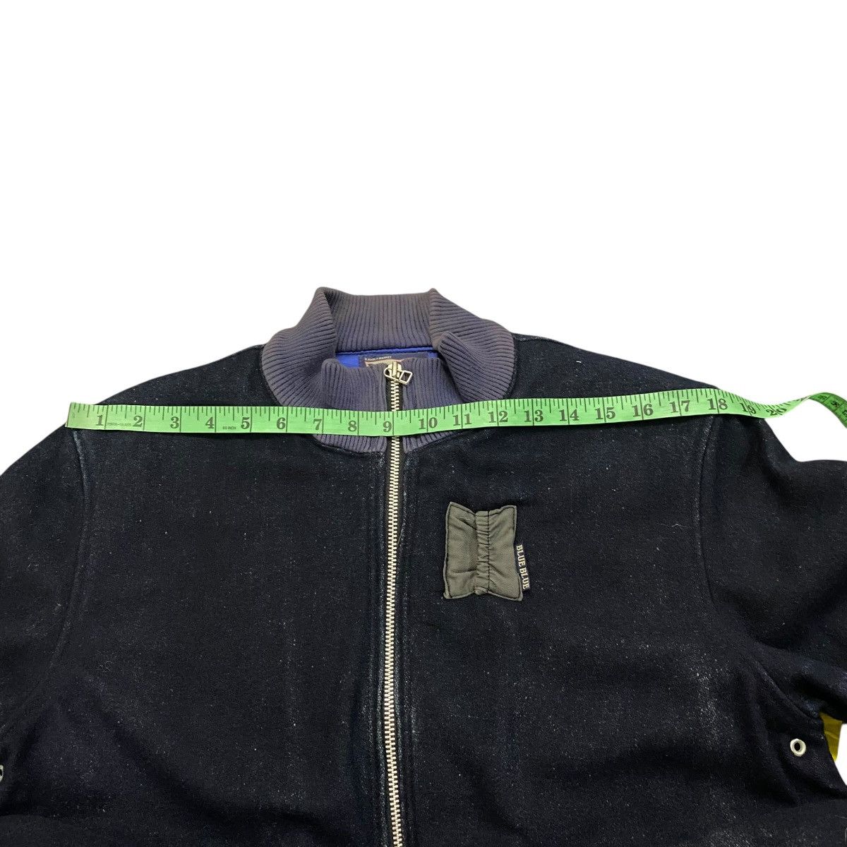 Blue Blue Japan × Indigo × Japan Blue Vintage Blue Blue H.Ranch Market Indigo MA-1 Wool Zipper Size US M / EU 48-50 / 2 - 15 Thumbnail