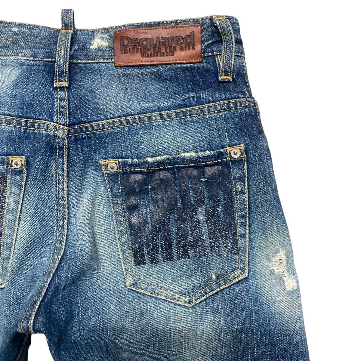 Dsquared2 Dsquared2 Distressed Denim Cropped Jeans Size 28" / US 6 / IT 42 - 11 Thumbnail