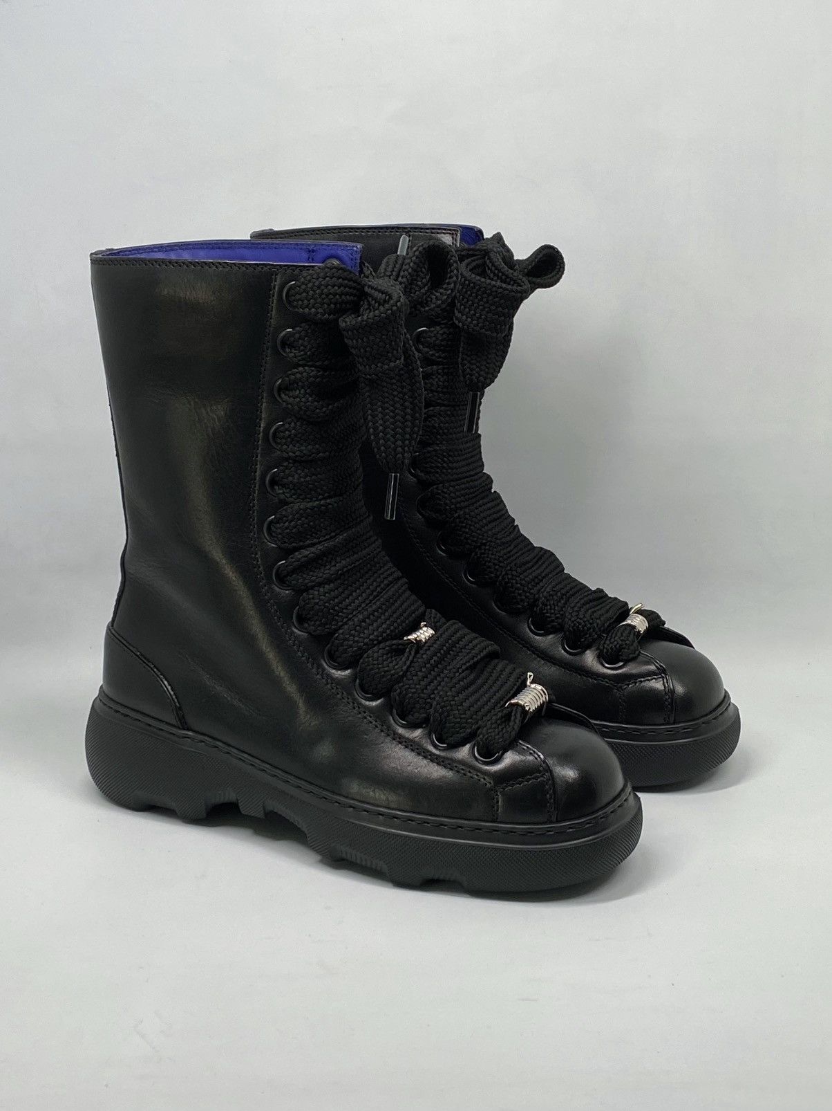 Burberry Burberry Ranger High Leather Boots size 37.5 Size US 7.5 / IT 37.5 - 6 Thumbnail