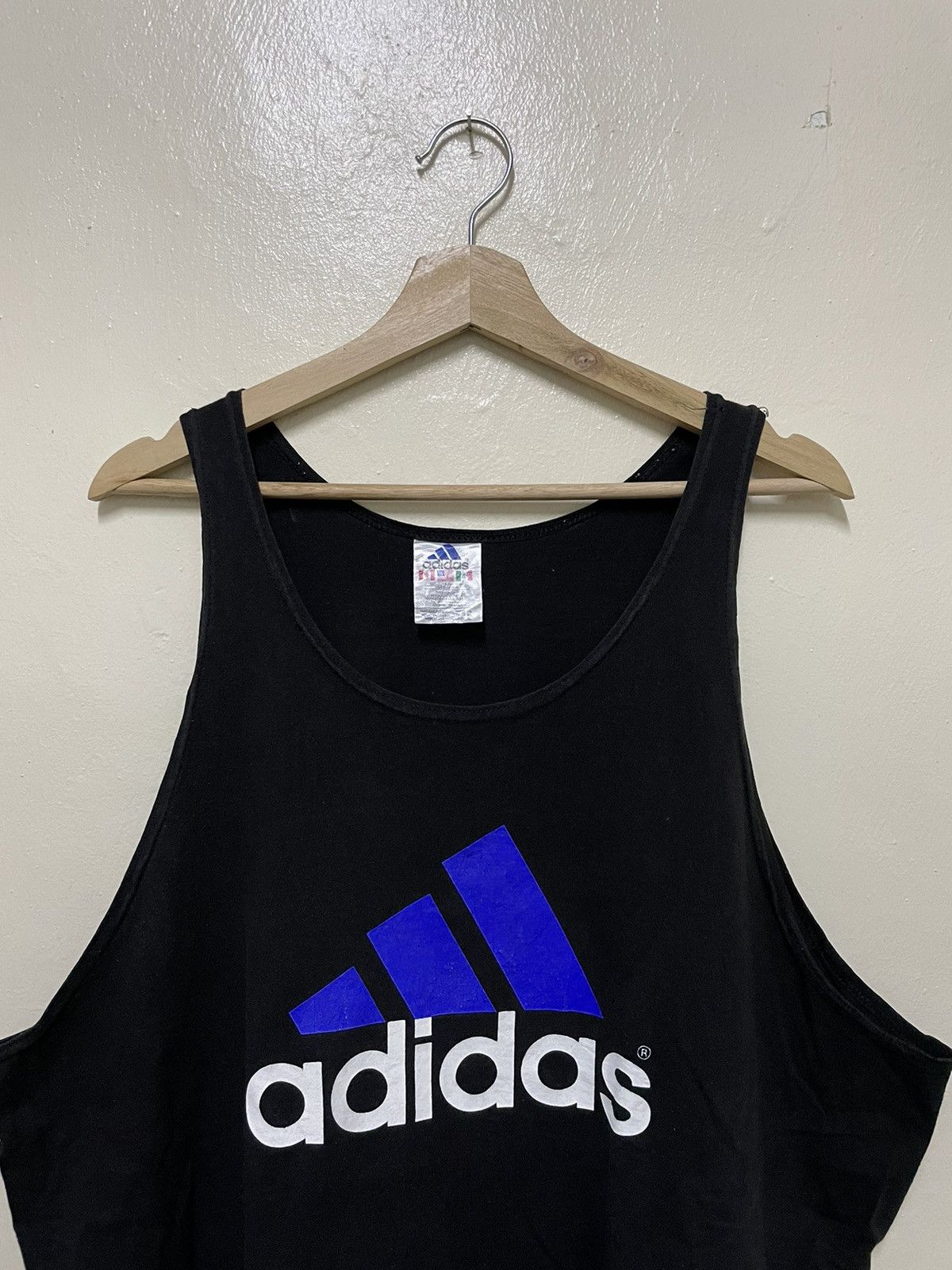Adidas × Vintage Vintage 90’s Adidas Logo Singlet Size US XL / EU 56 / 4 - 2 Thumbnail