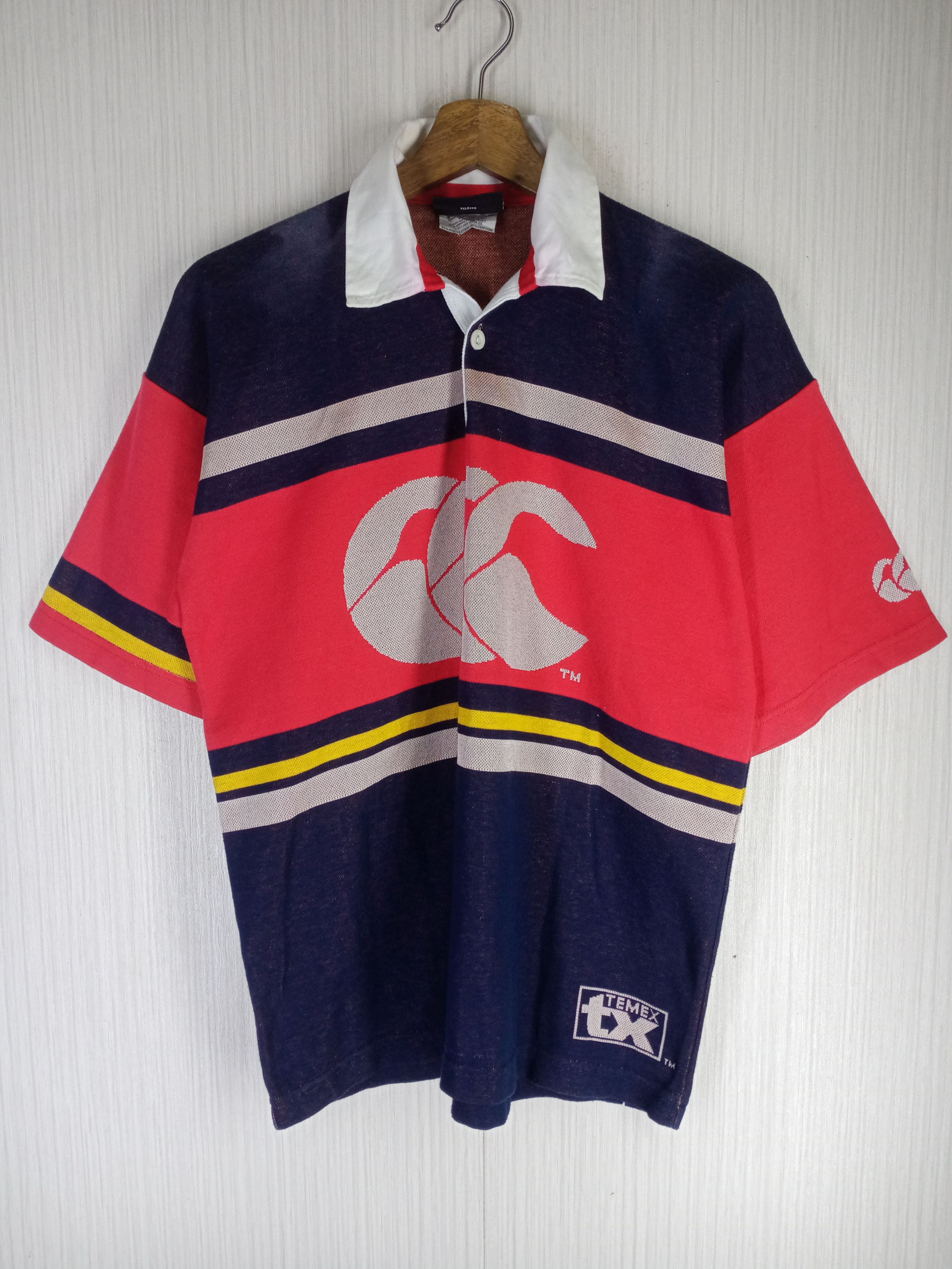 Canterbury of New Zealand Vintage Canterbury Of New Zealand Temex Rugby Polo Shirt Size US S / EU 44-46 / 1 - 3 Thumbnail