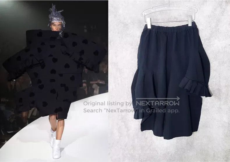 Comme des Garcons Comme des Garcons size XS Wool Crochet Lace Layered Decons Size 22" - 1 Thumbnail