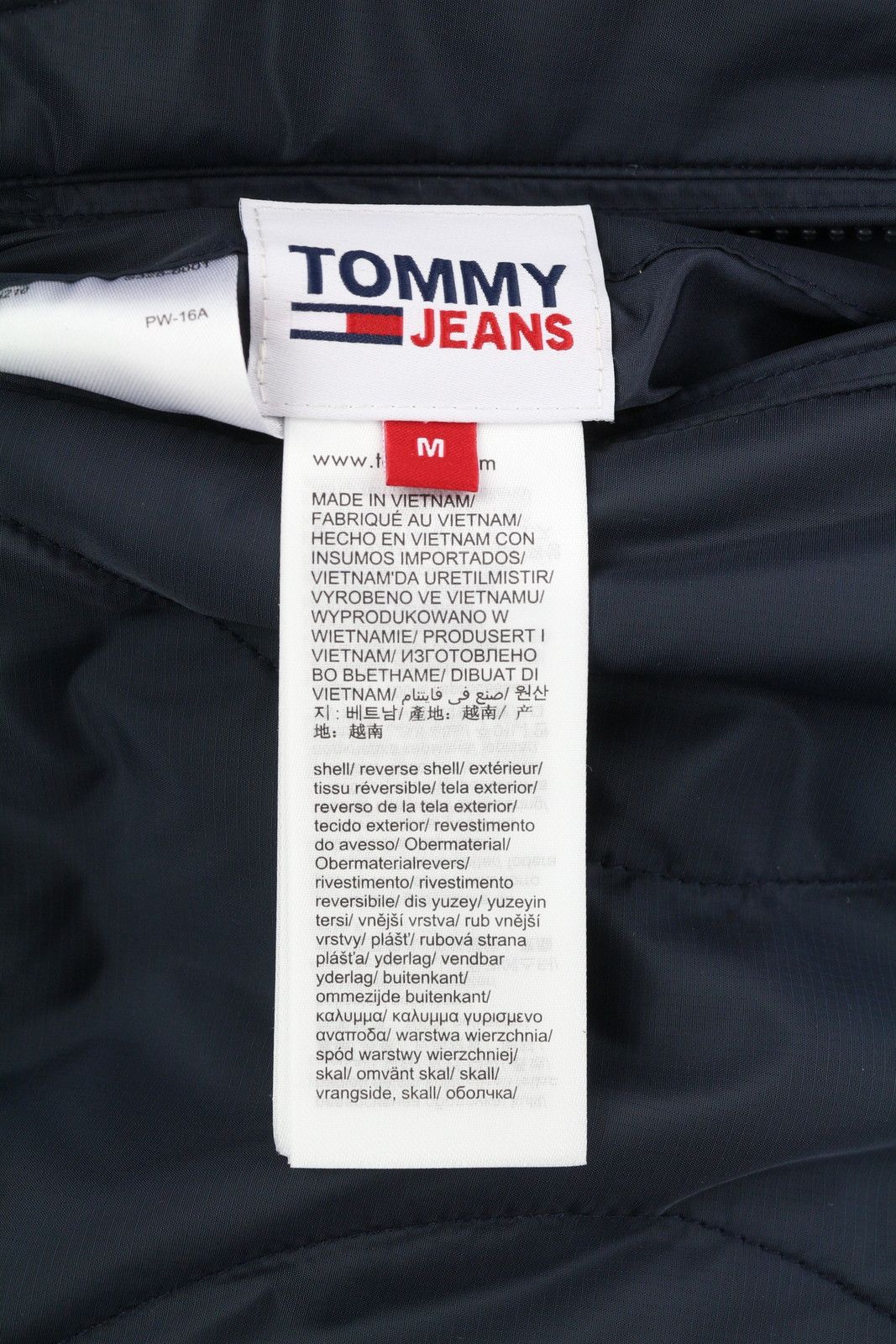 Tommy Hilfiger REVERSIBLE QUILTED M Blue Quilted Hooded Logo Jacket 86389 Size US M / EU 48-50 / 2 - 8 Thumbnail